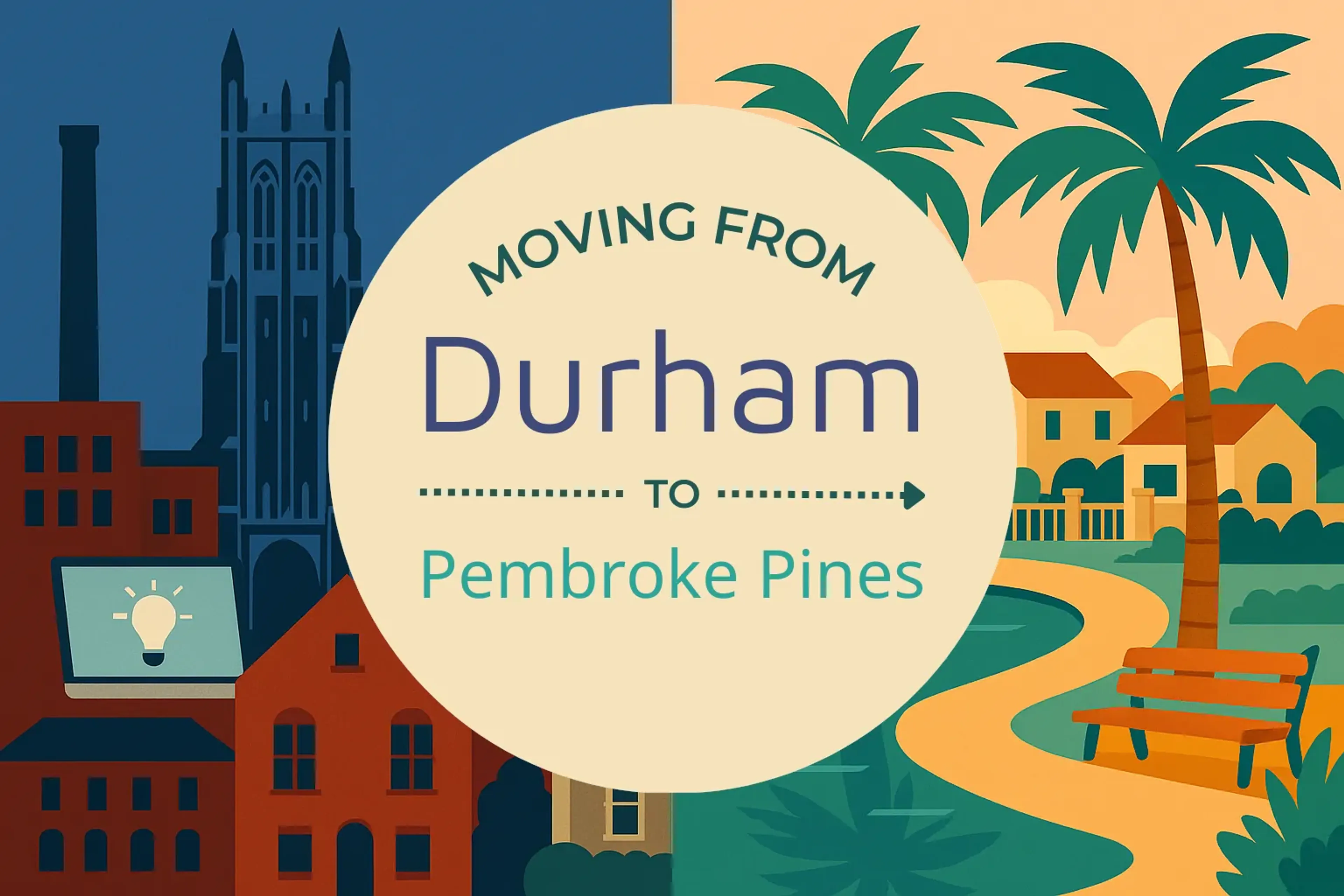 Side-by-side comparison of Durham to Pembroke Pines moving companies