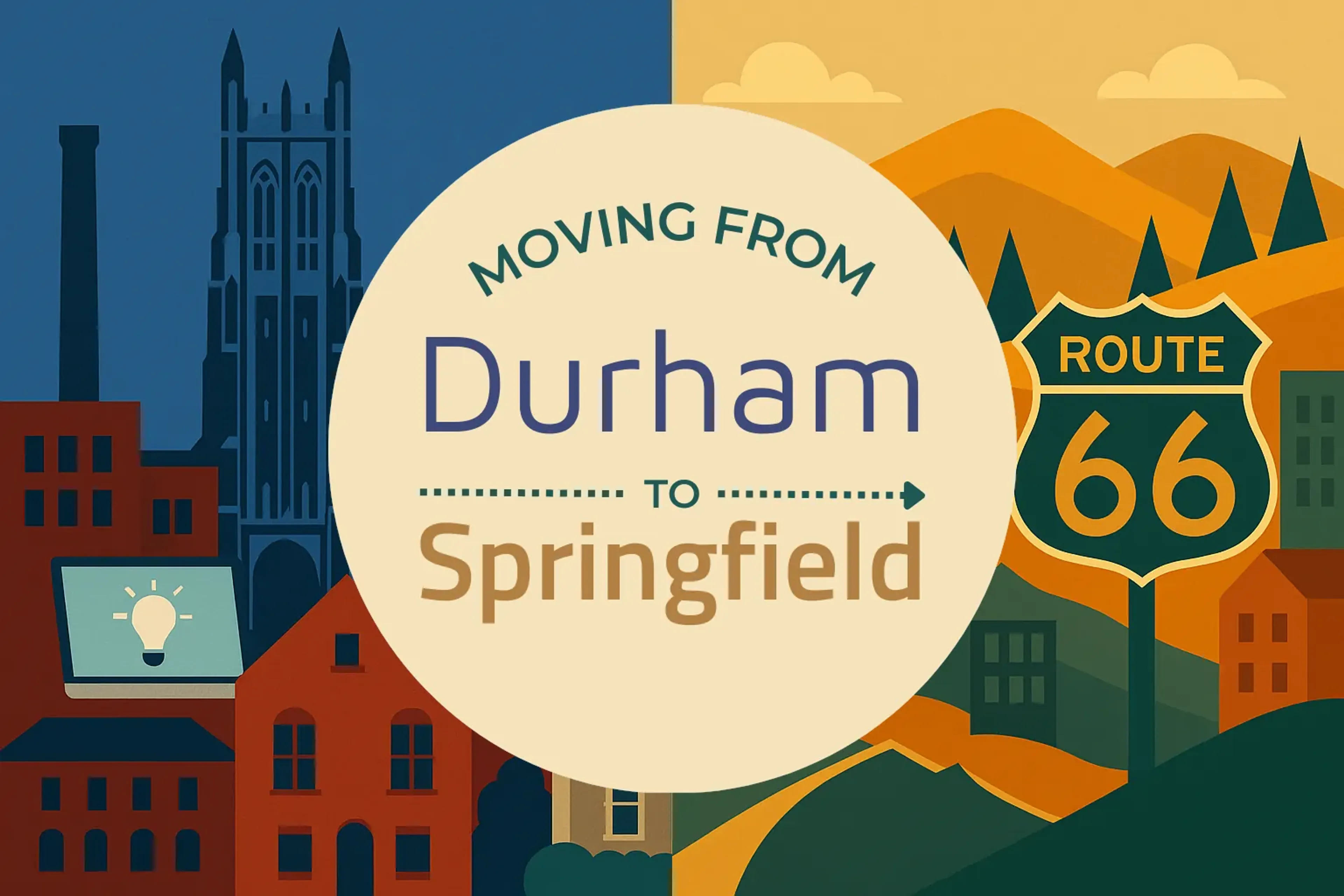 Side-by-side comparison of Durham to Springfield moving companies