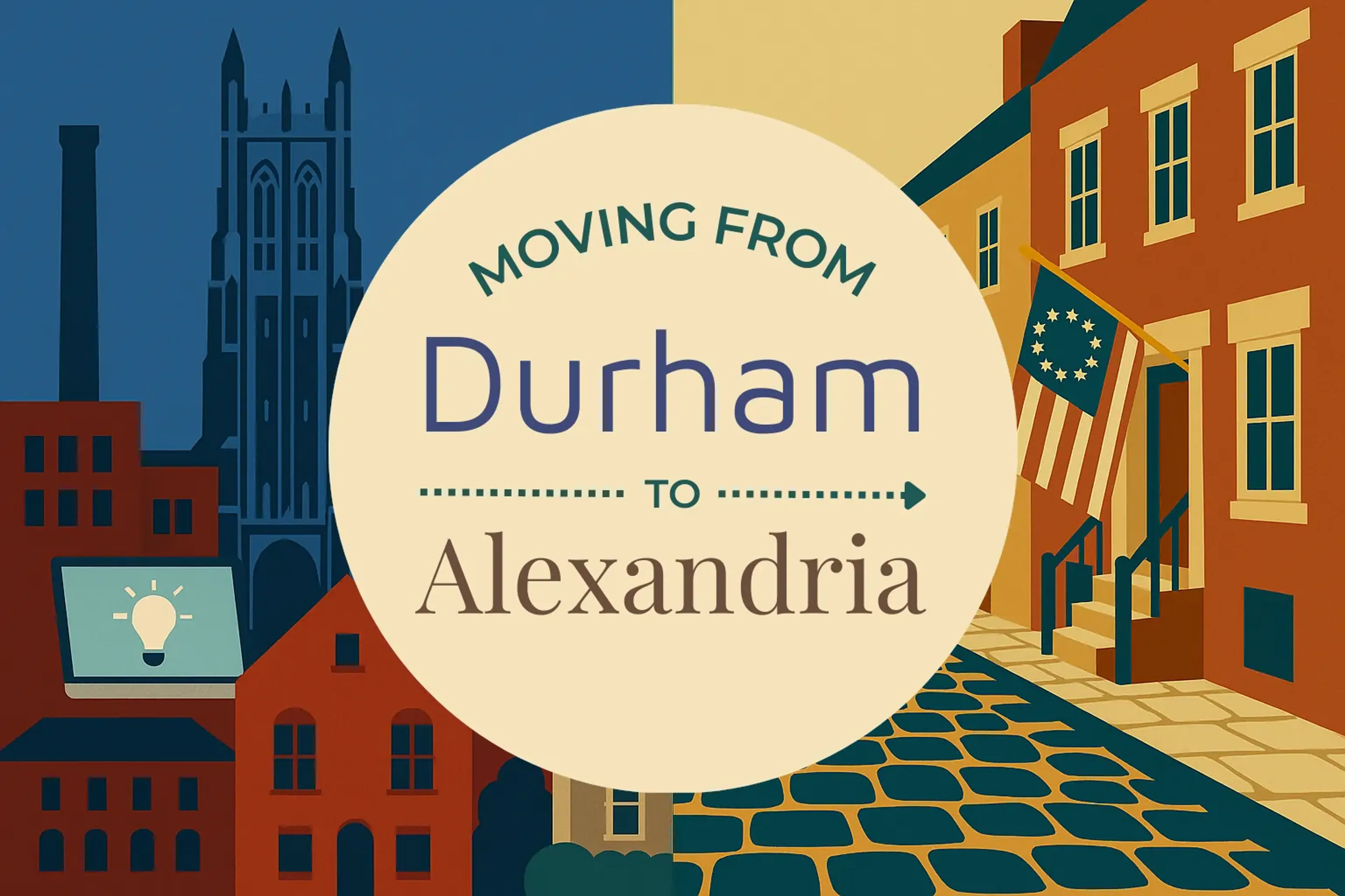 Side-by-side comparison of Durham to Alexandria moving companies