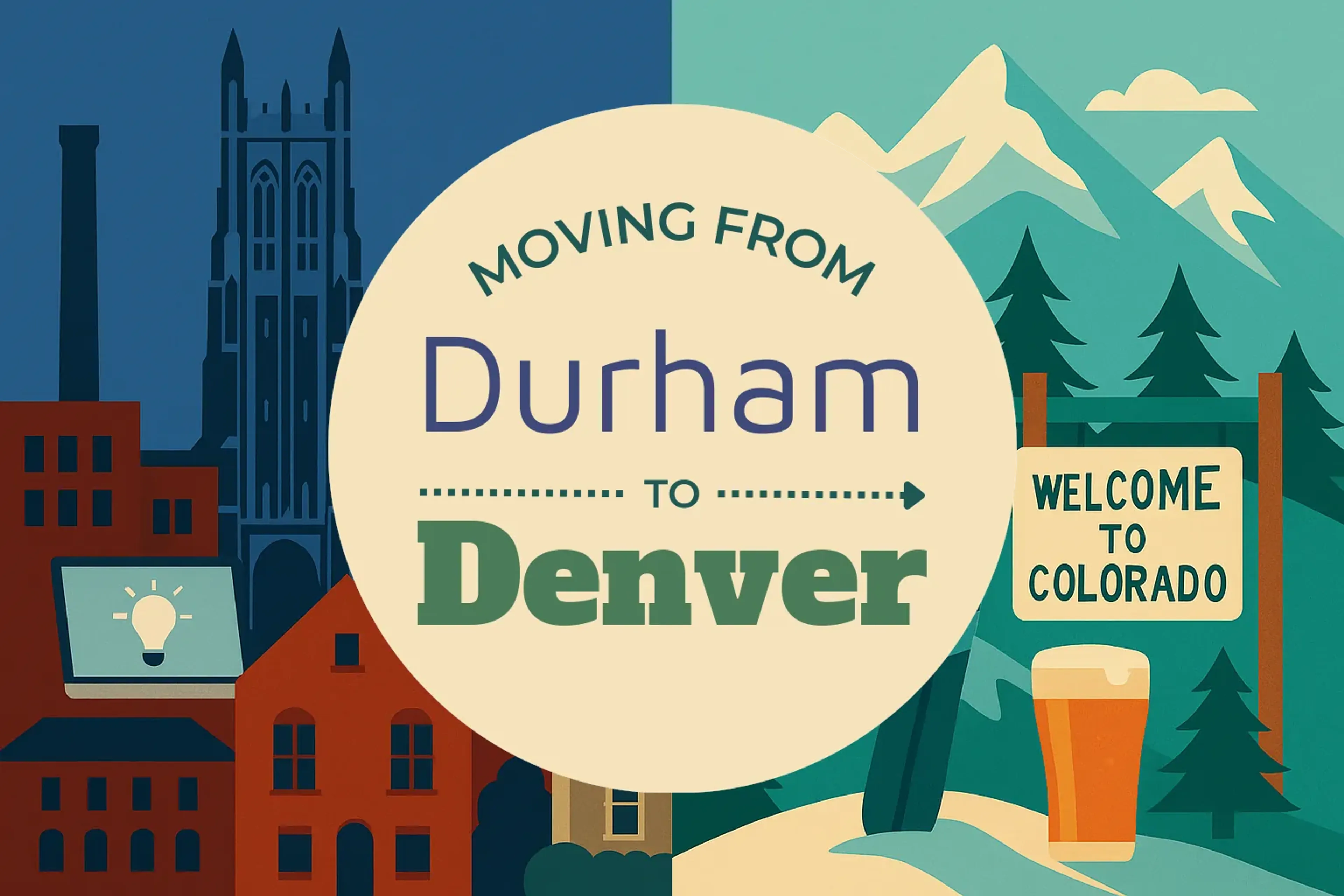 Side-by-side comparison of Durham to Denver moving companies