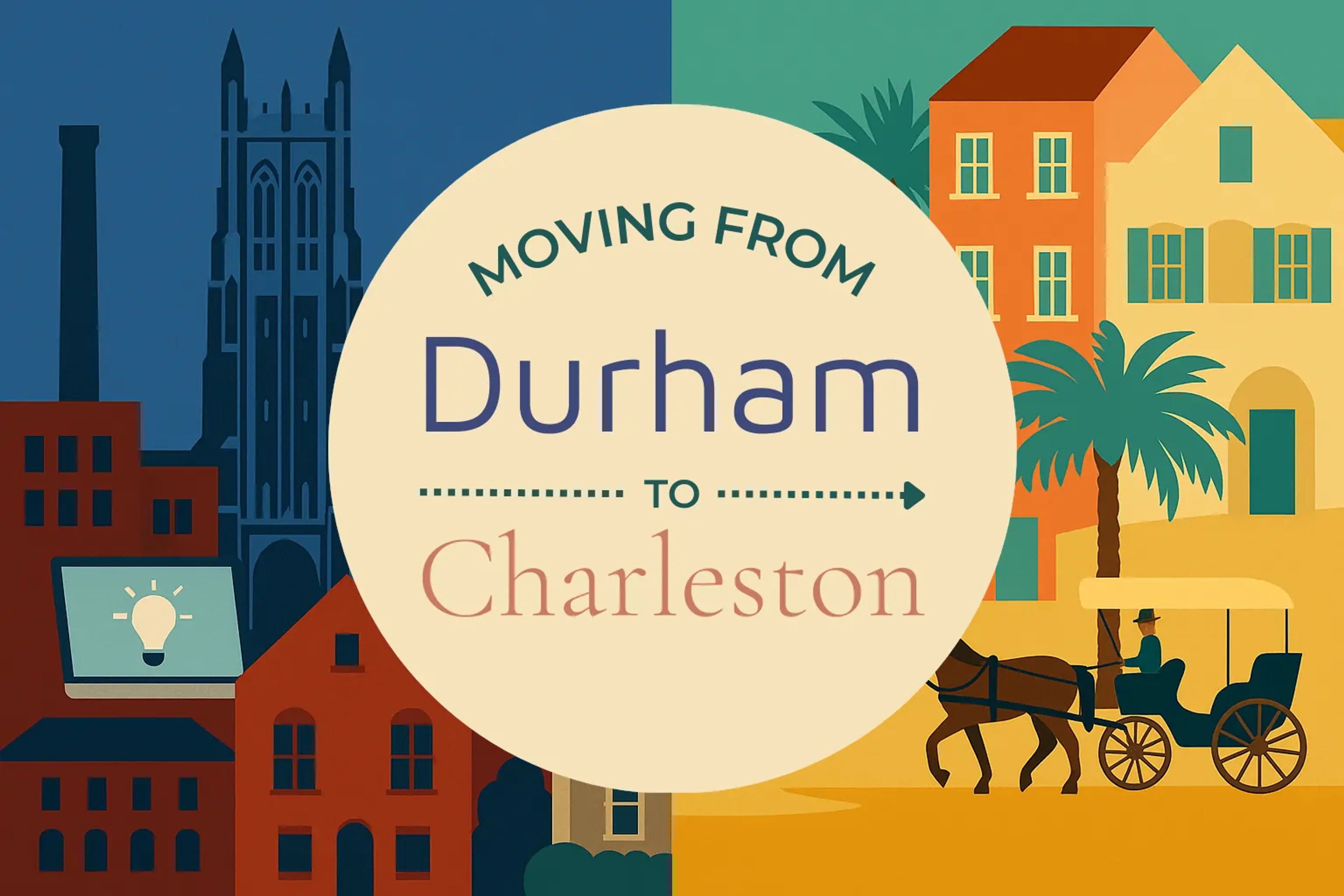Side-by-side comparison of Durham to Charleston moving companies