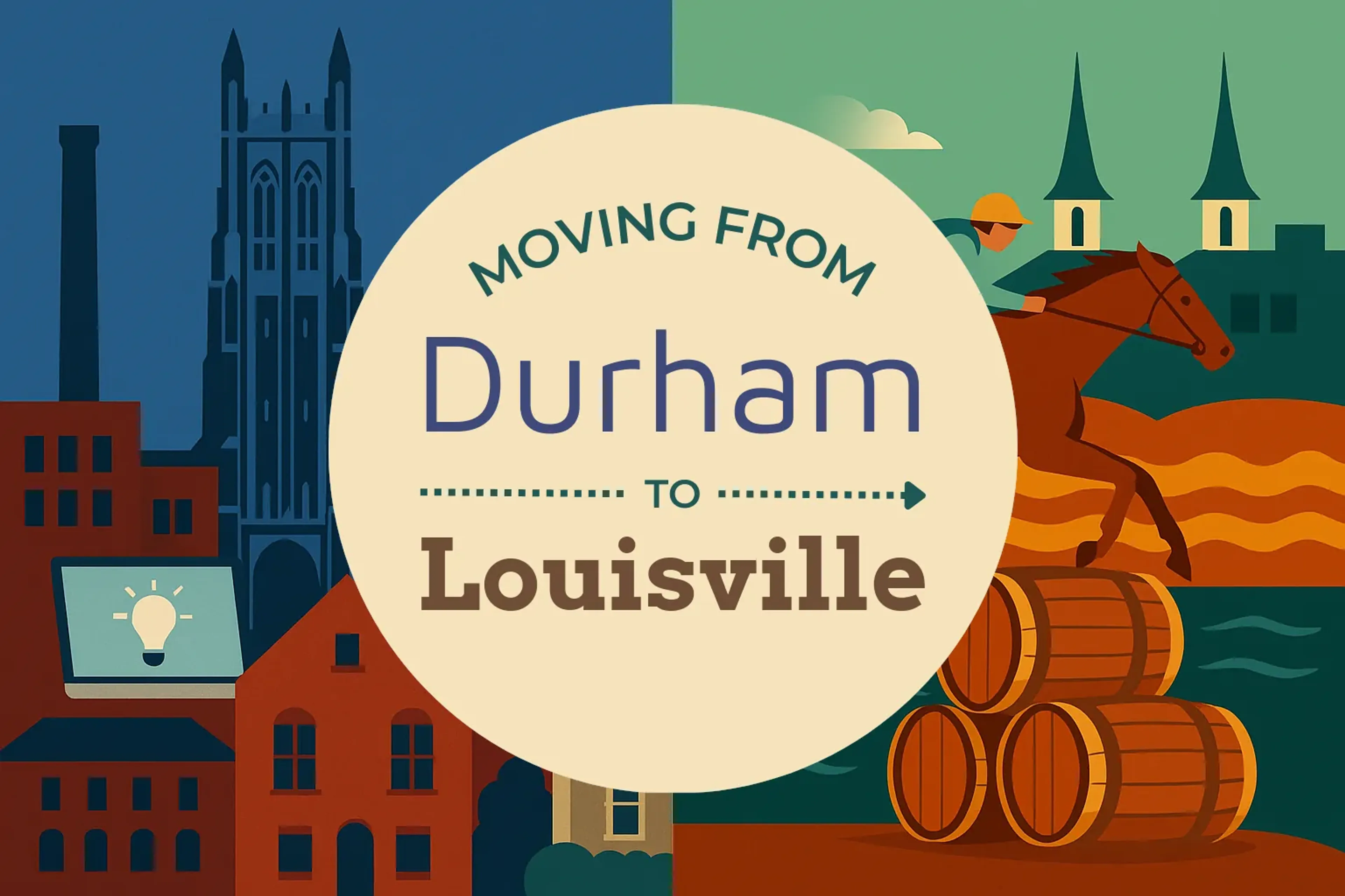 Side-by-side comparison of Durham to Louisville moving companies