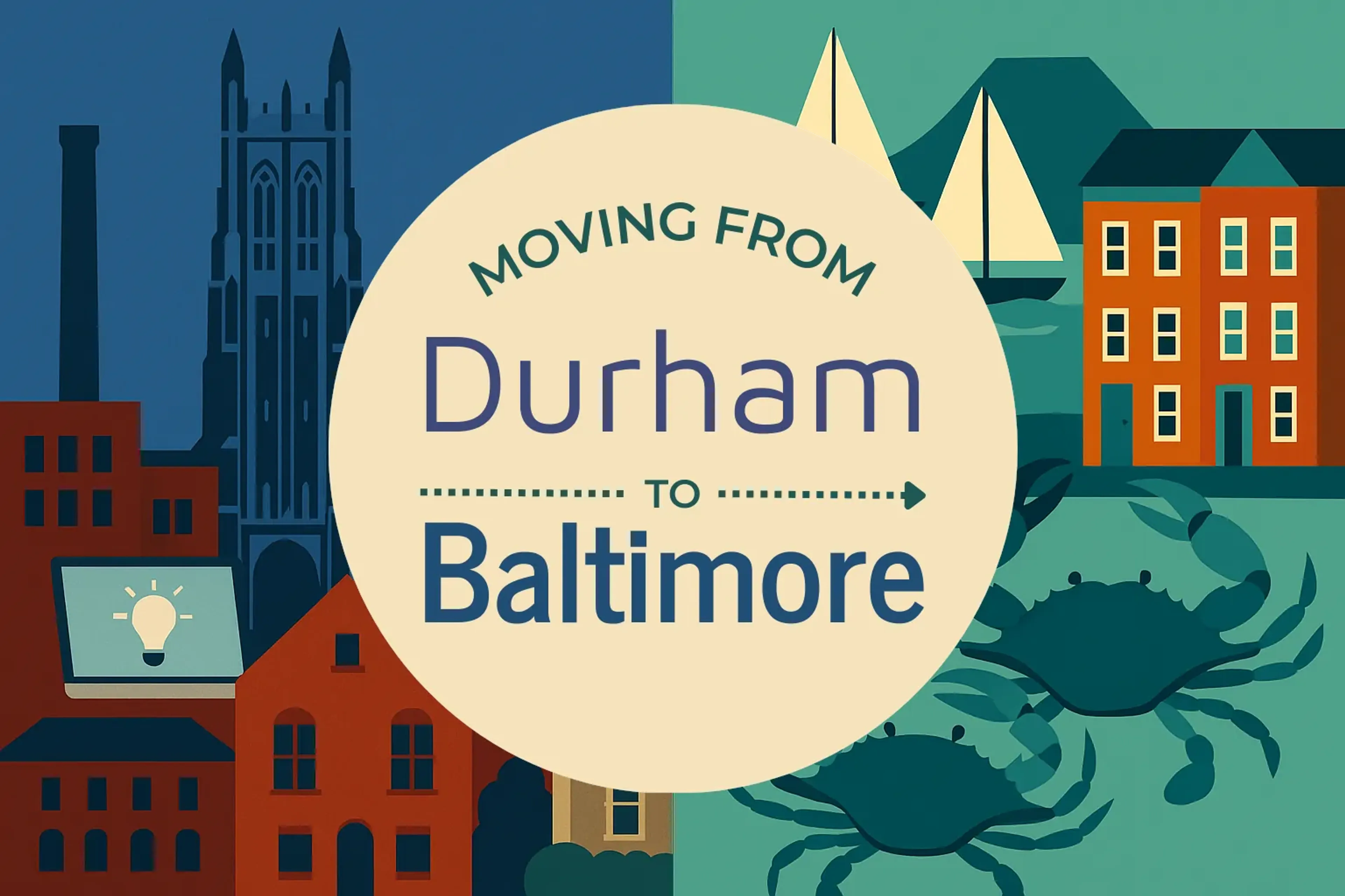 Side-by-side comparison of Durham to Baltimore moving companies