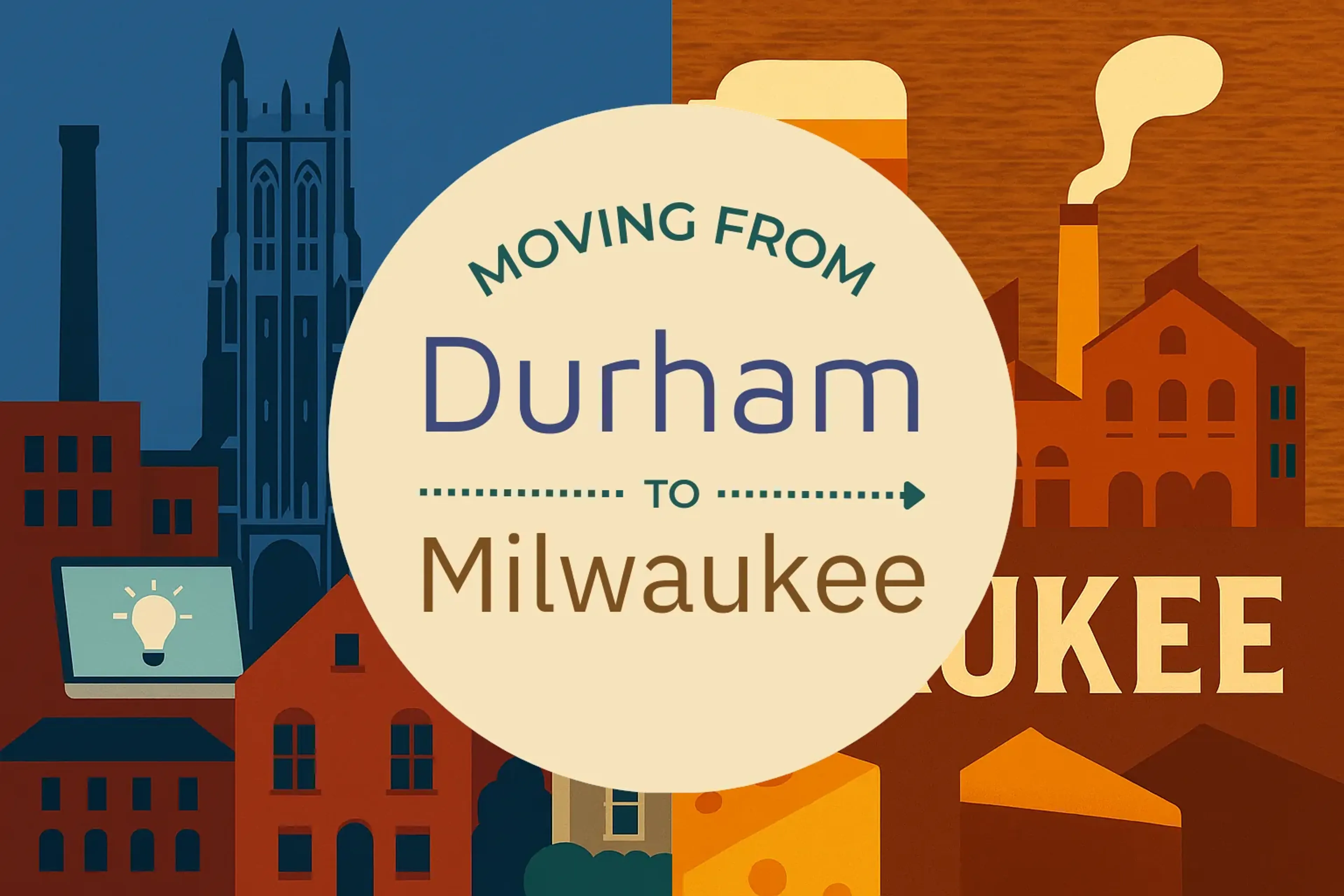 Side-by-side comparison of Durham to Milwaukee moving companies