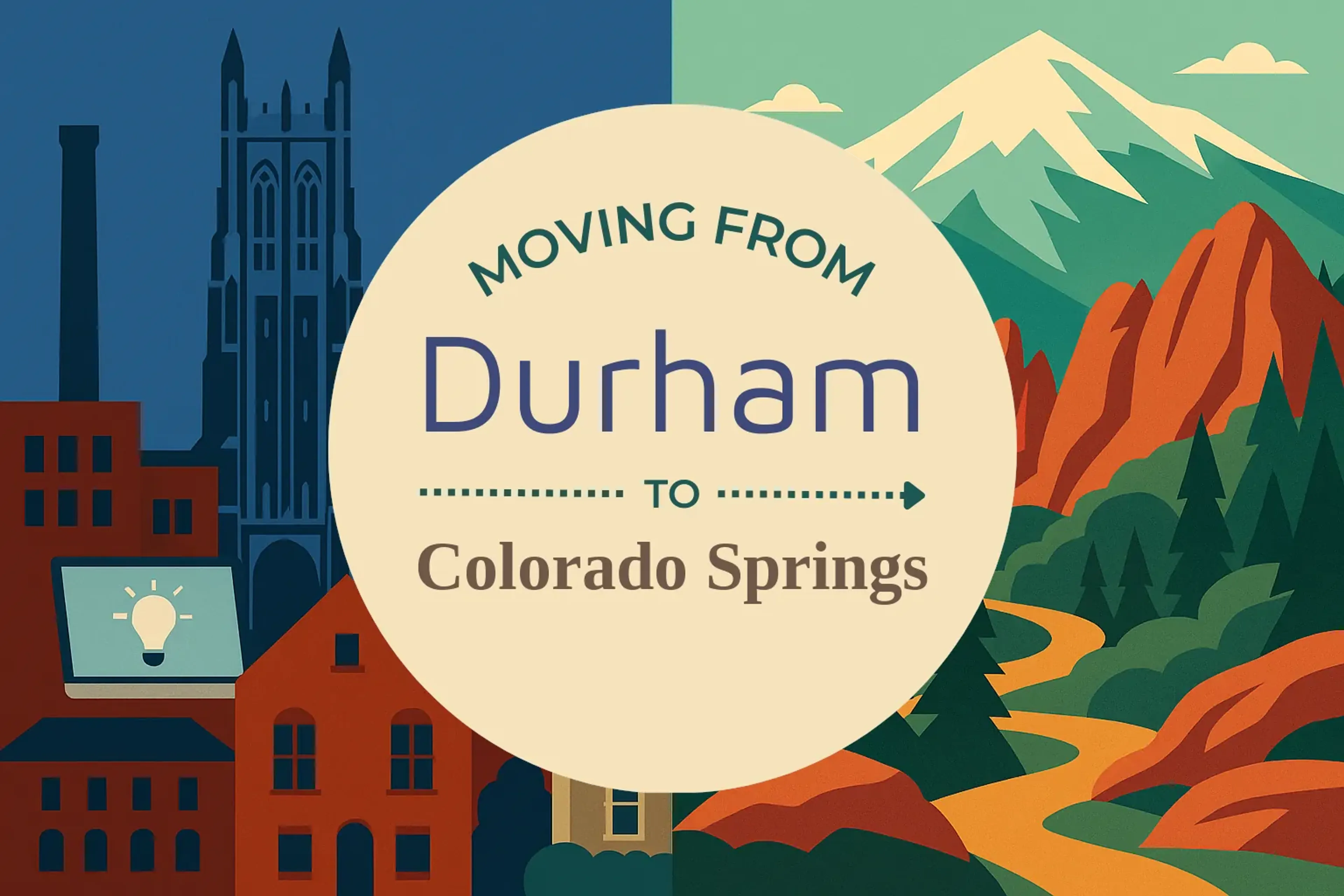 Side-by-side comparison of Durham to Colorado Springs moving companies
