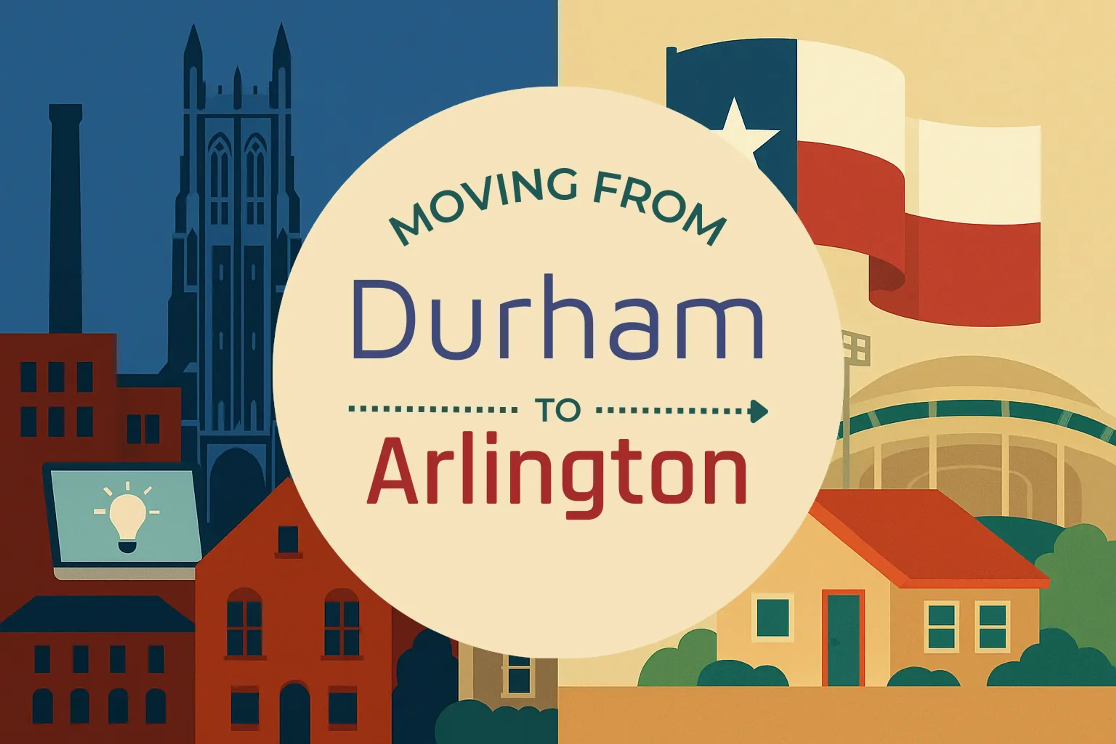 Side-by-side comparison of Durham to Arlington moving companies