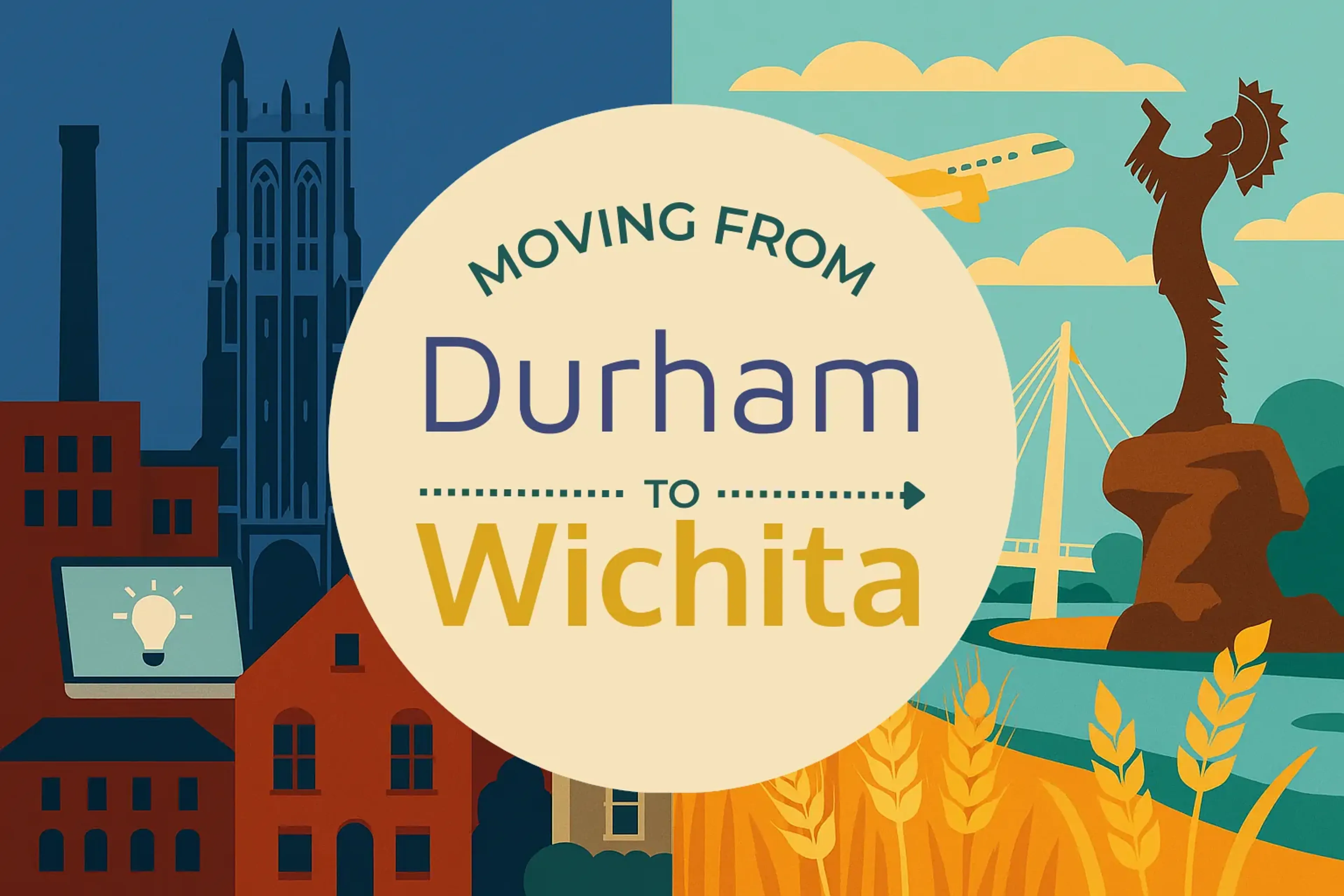 Side-by-side comparison of Durham to Wichita moving companies