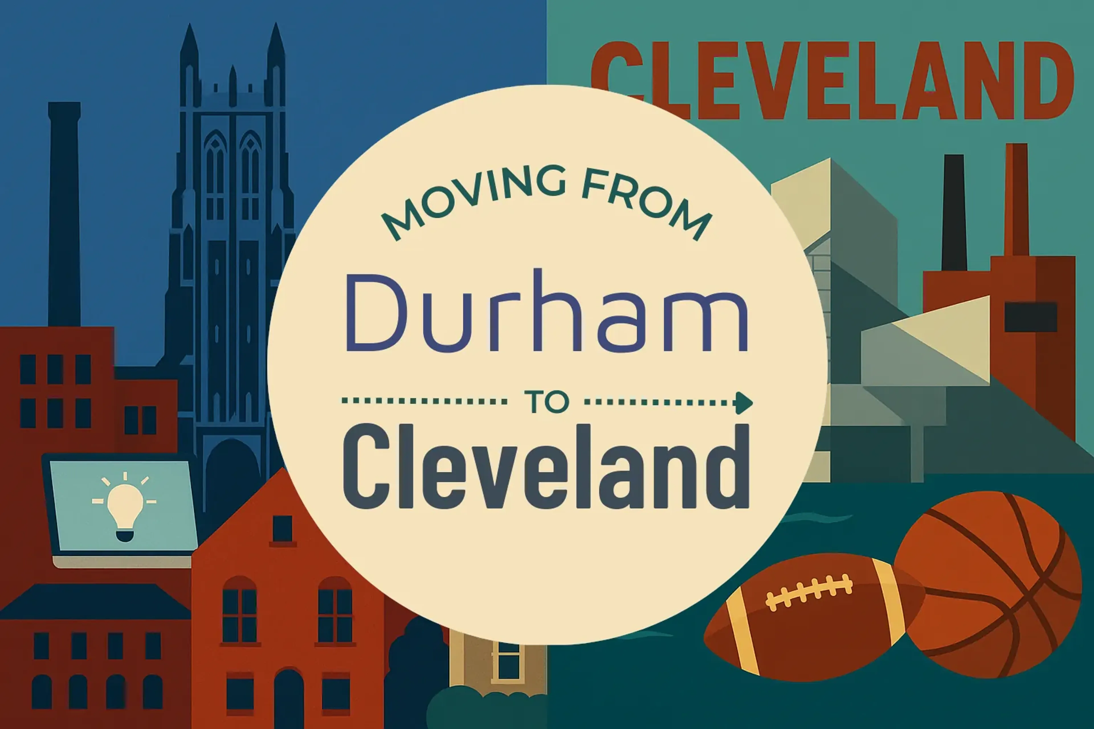 Side-by-side comparison of Durham to Cleveland moving companies
