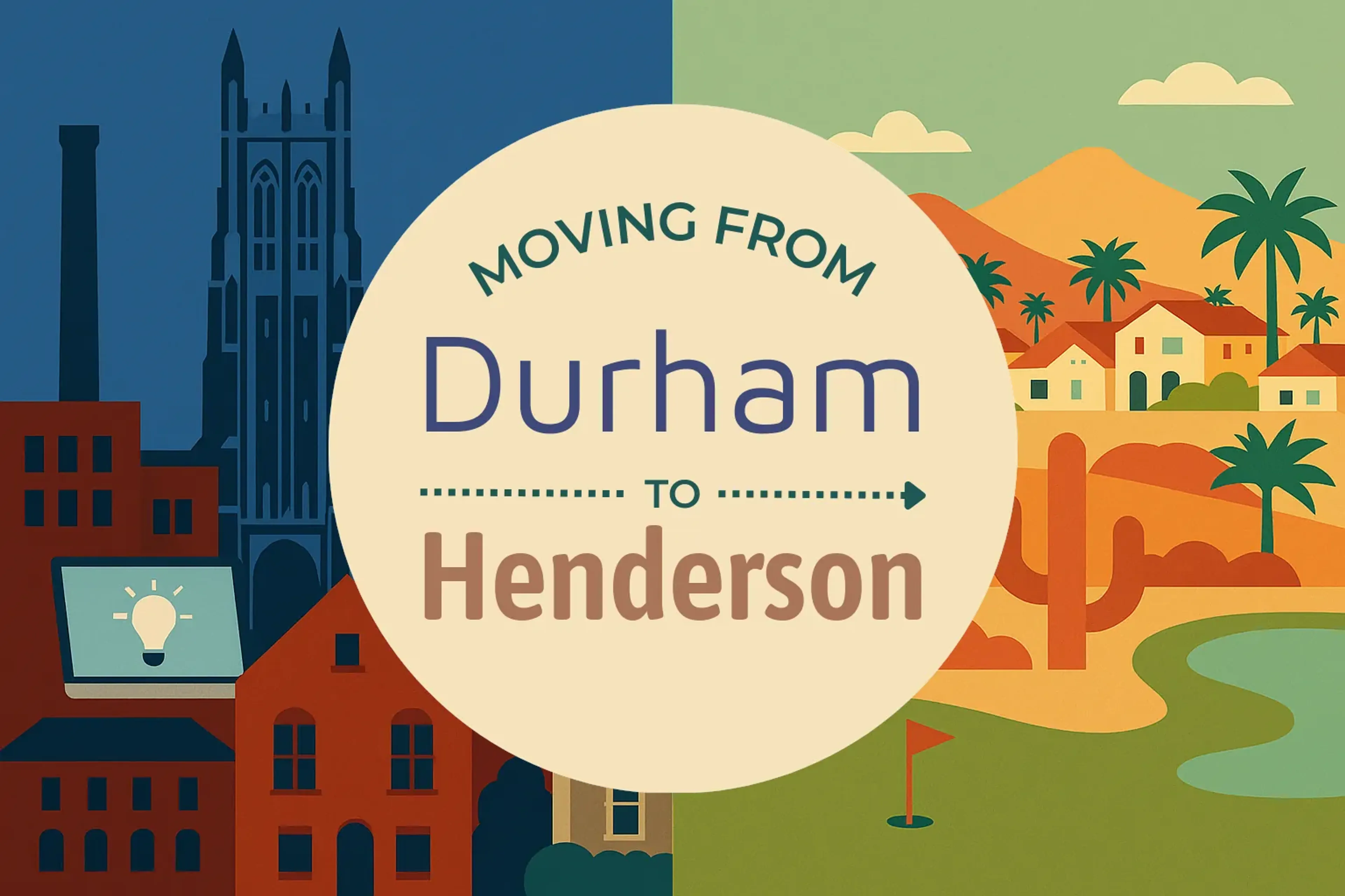 Side-by-side comparison of Durham to Henderson moving companies