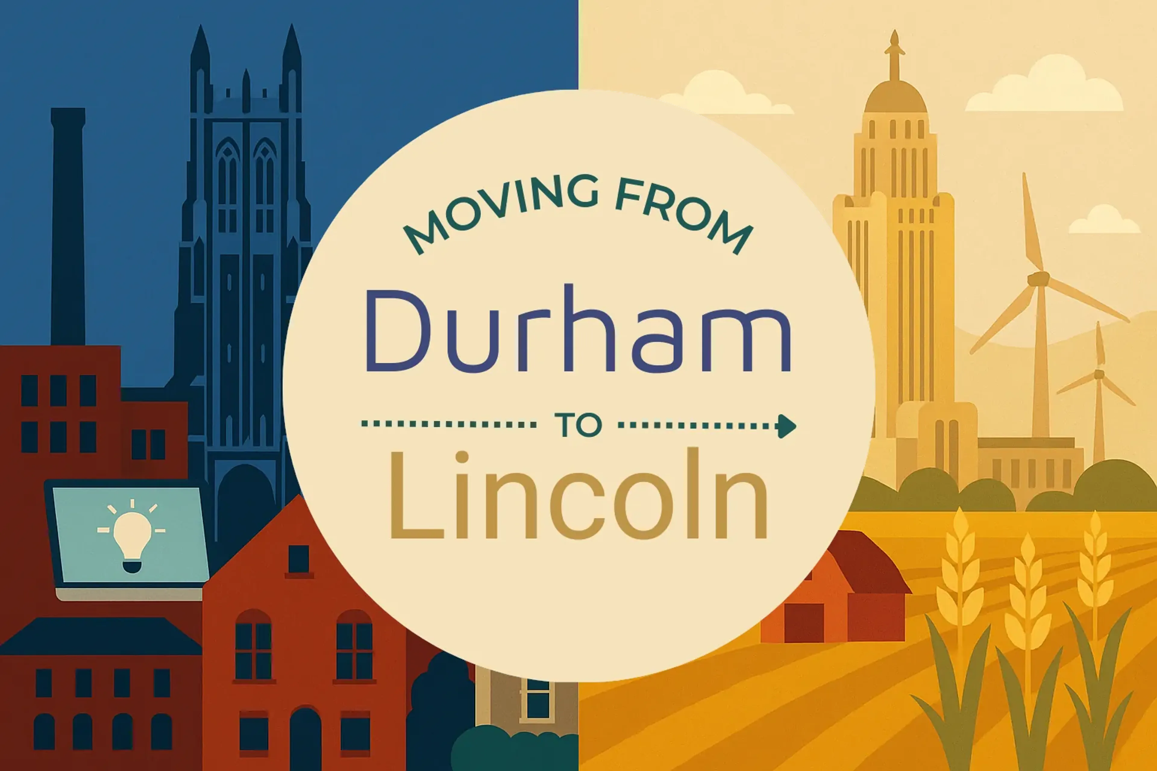 Side-by-side comparison of Durham to Lincoln moving companies