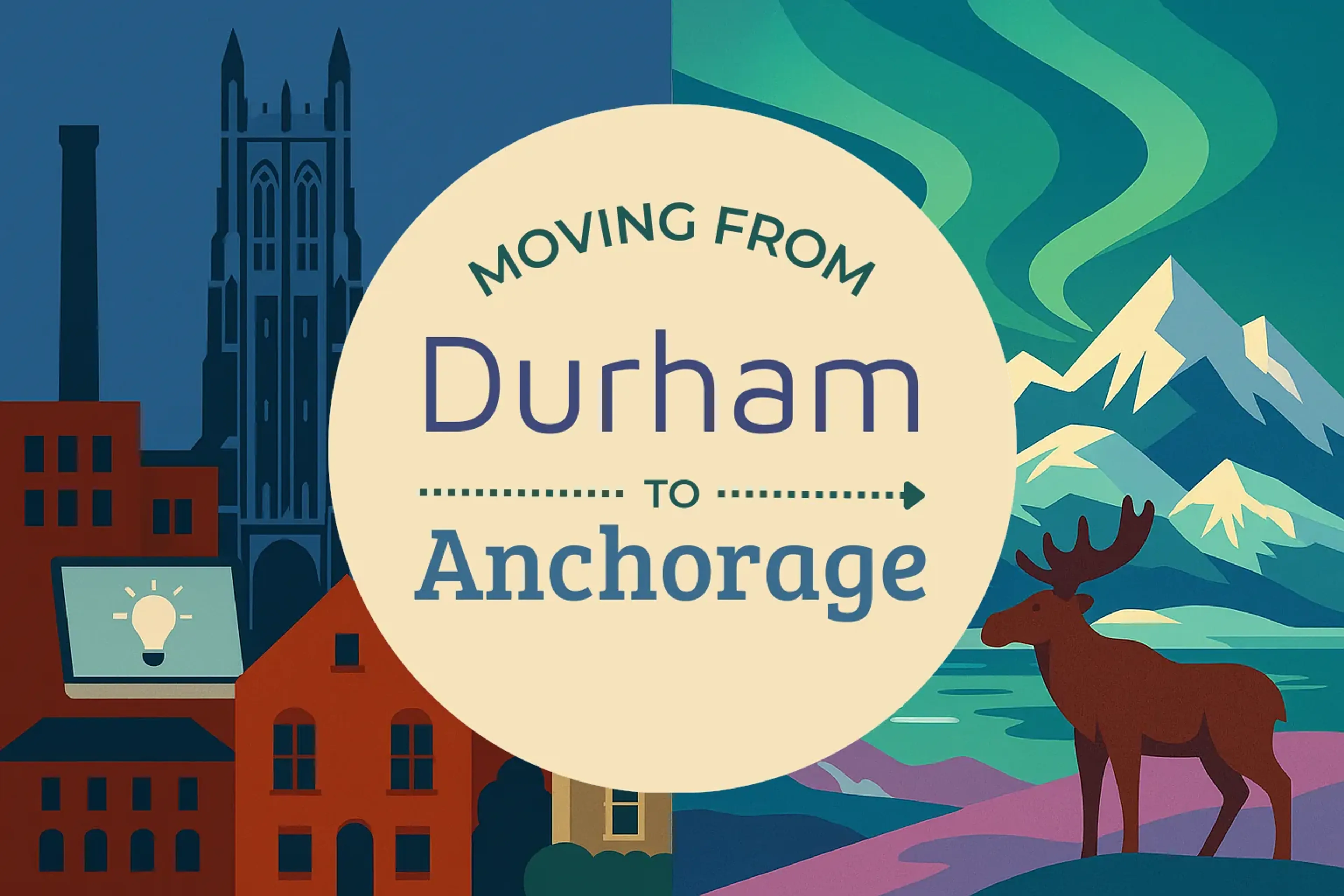 Side-by-side comparison of Durham to Anchorage moving companies