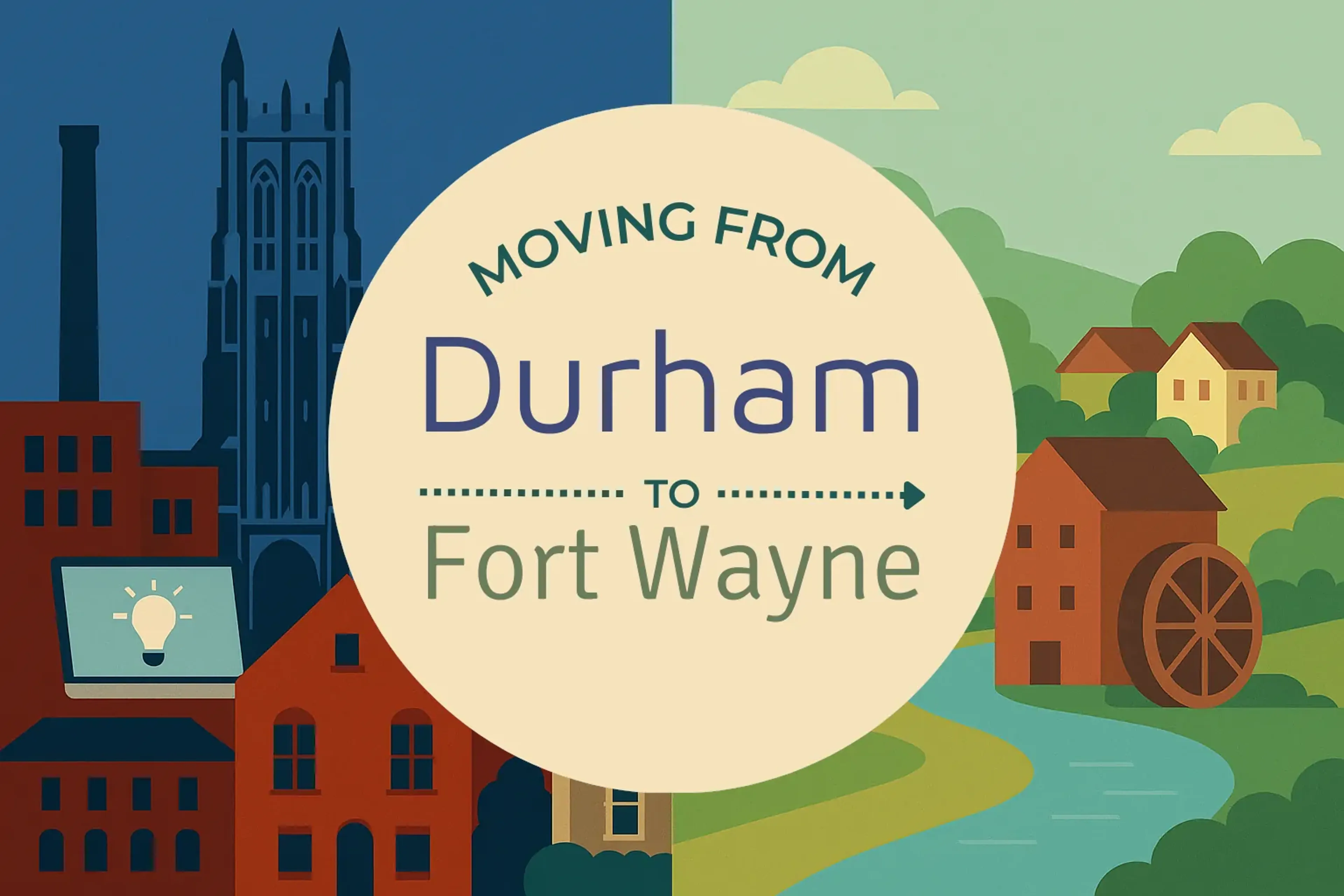 Side-by-side comparison of Durham to Fort Wayne moving companies