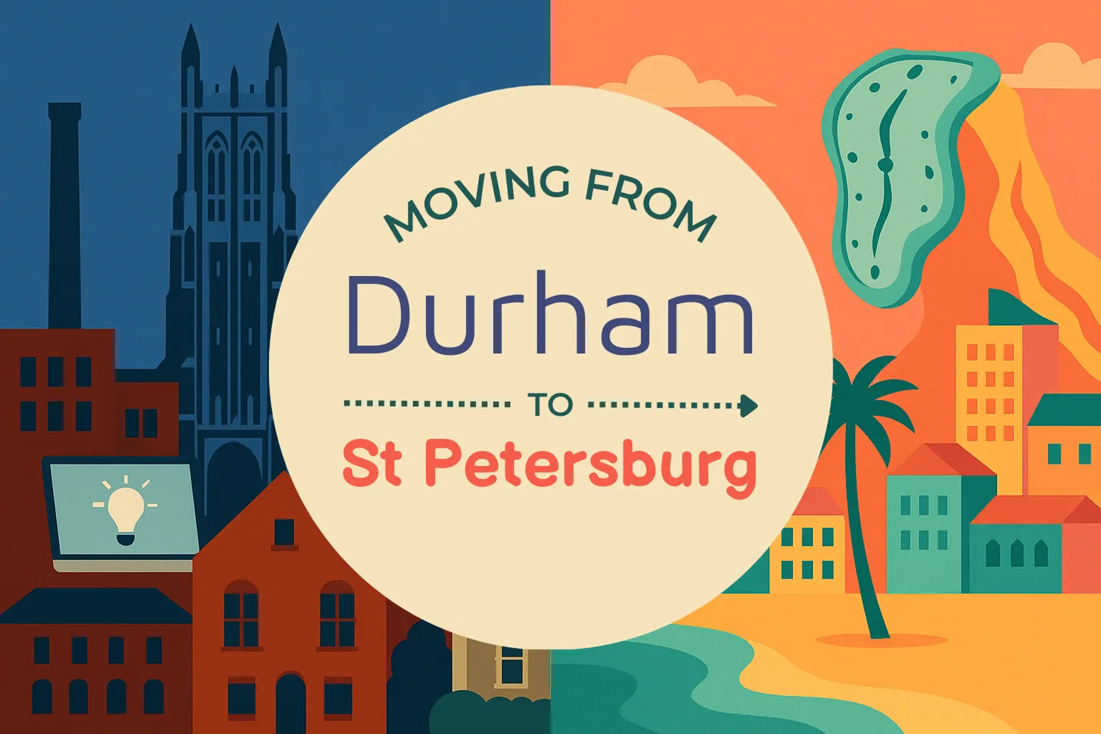 Side-by-side comparison of Durham to St. Petersburg moving companies