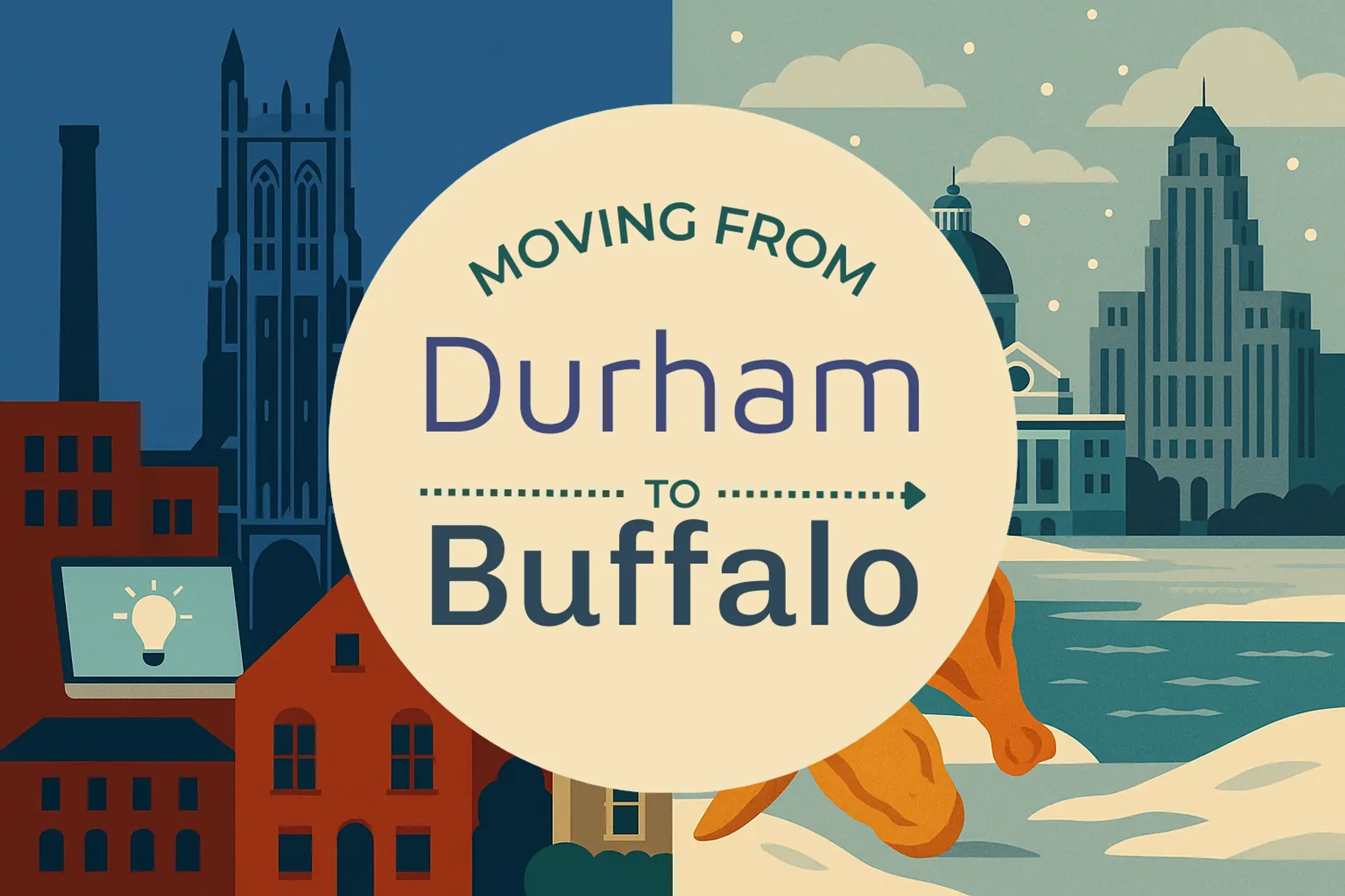 Side-by-side comparison of Durham to Buffalo moving companies
