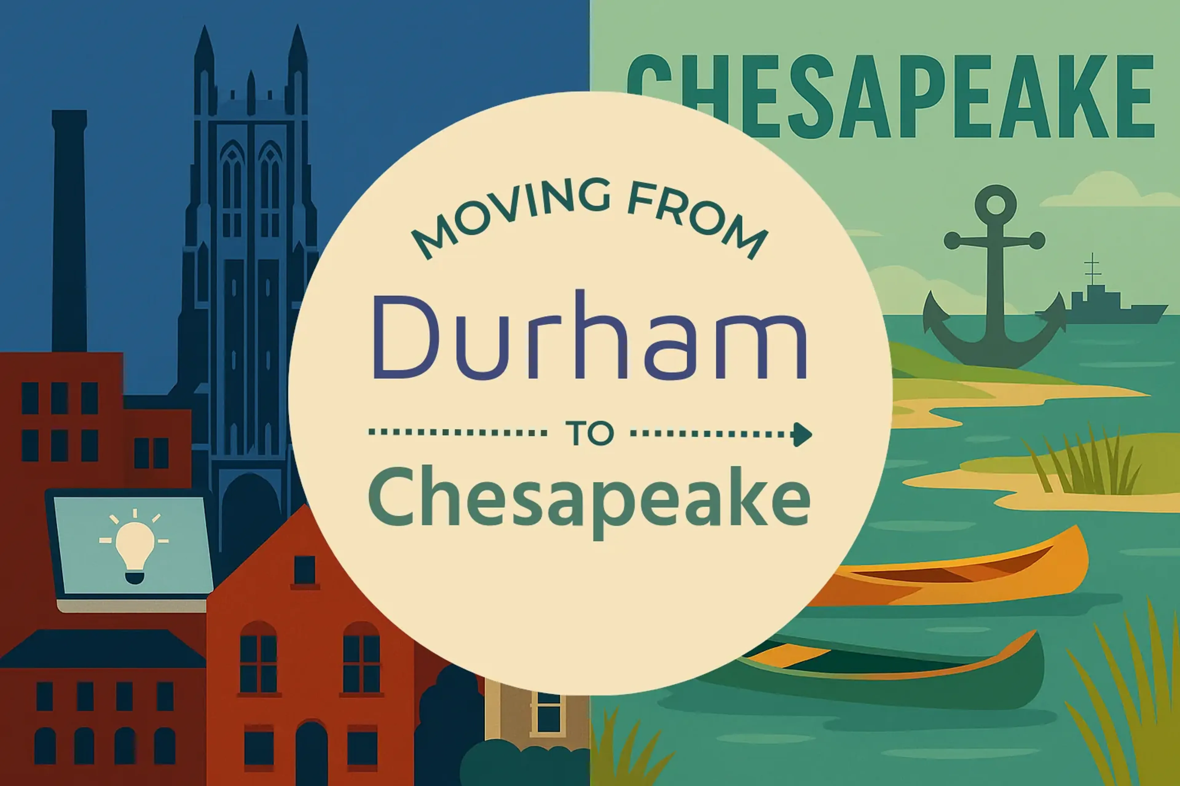 Side-by-side comparison of Durham to Chesapeake moving companies