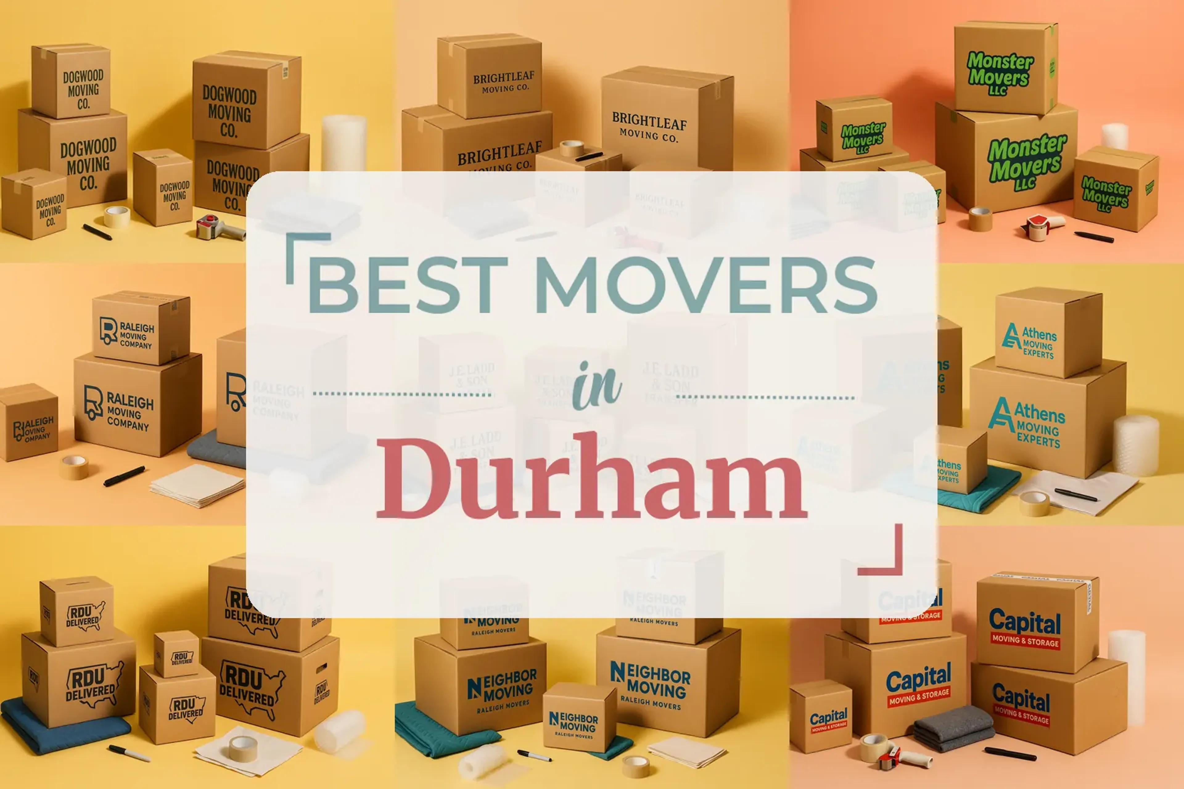 Side-by-side comparison of Durham moving companies