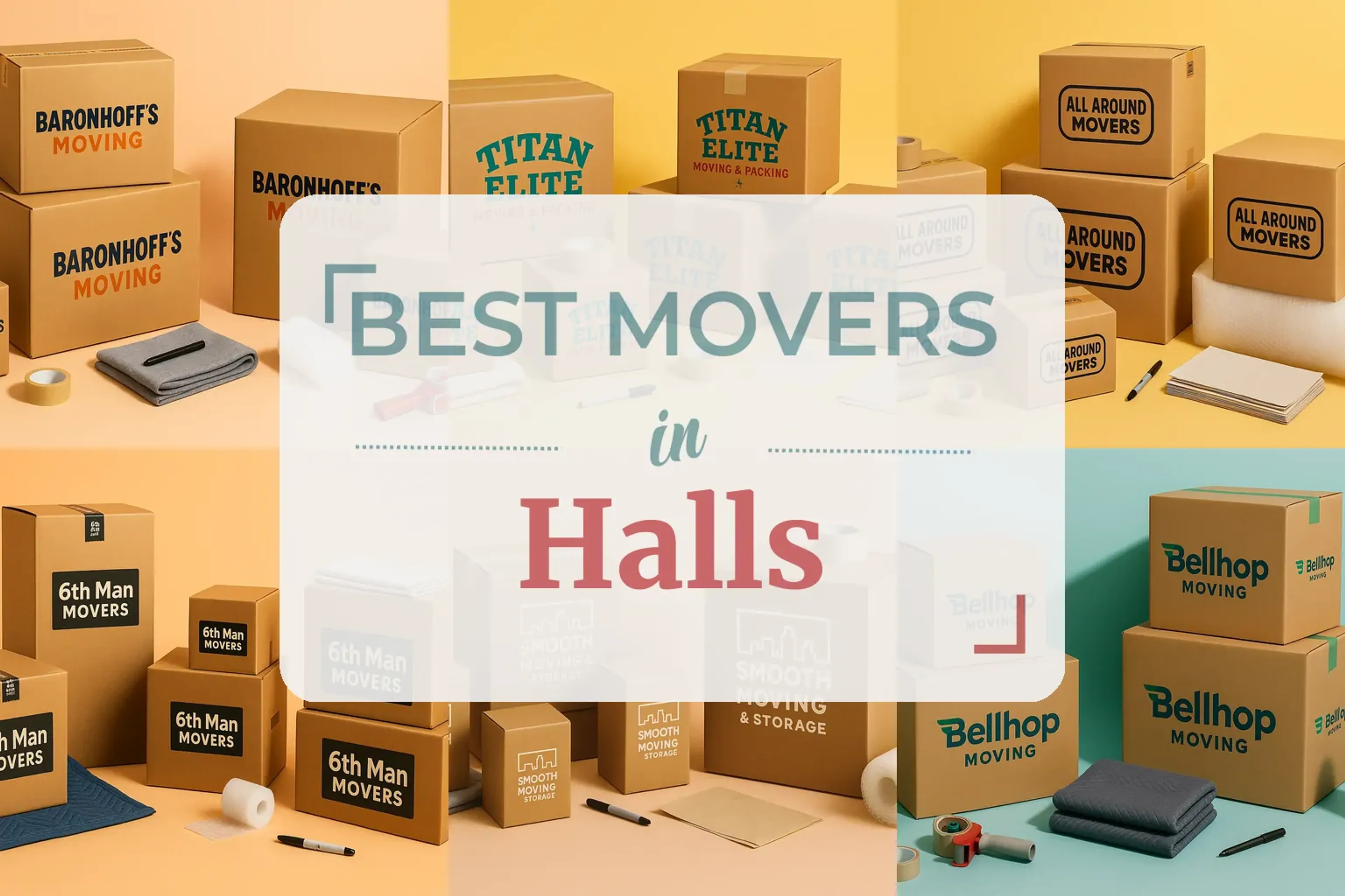 Side-by-side comparison of Halls moving companies