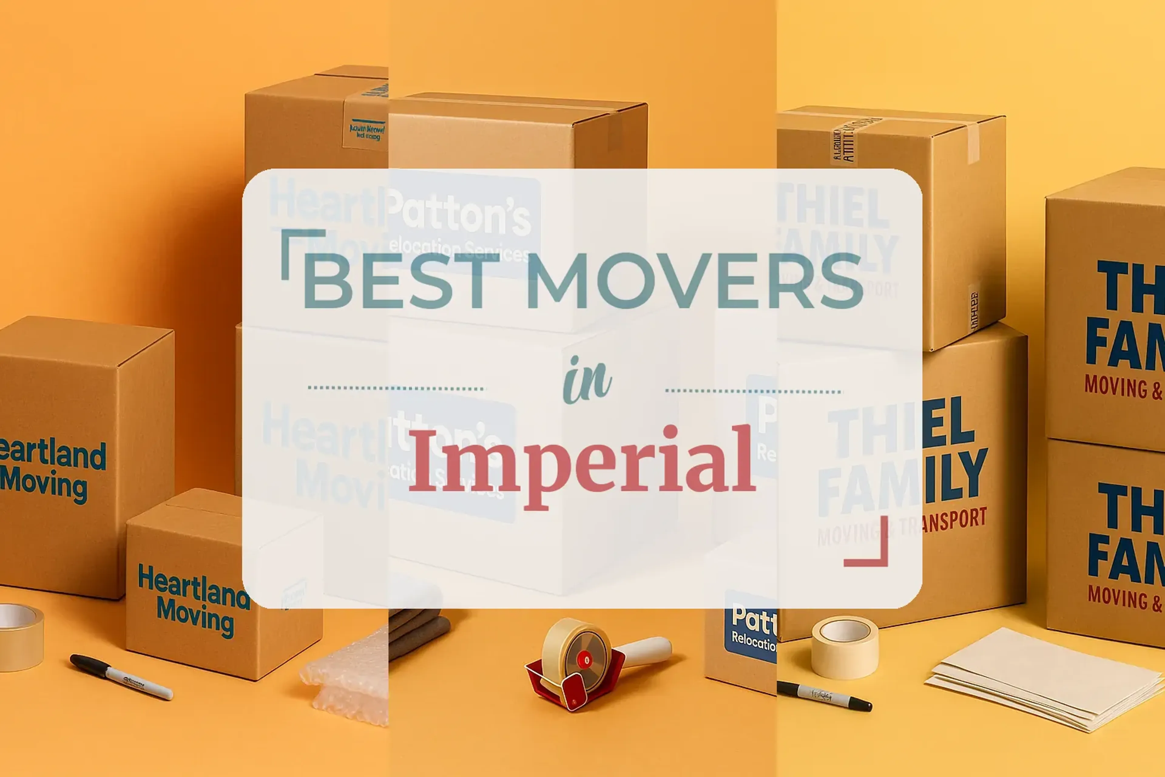 Side-by-side comparison of Imperial moving companies