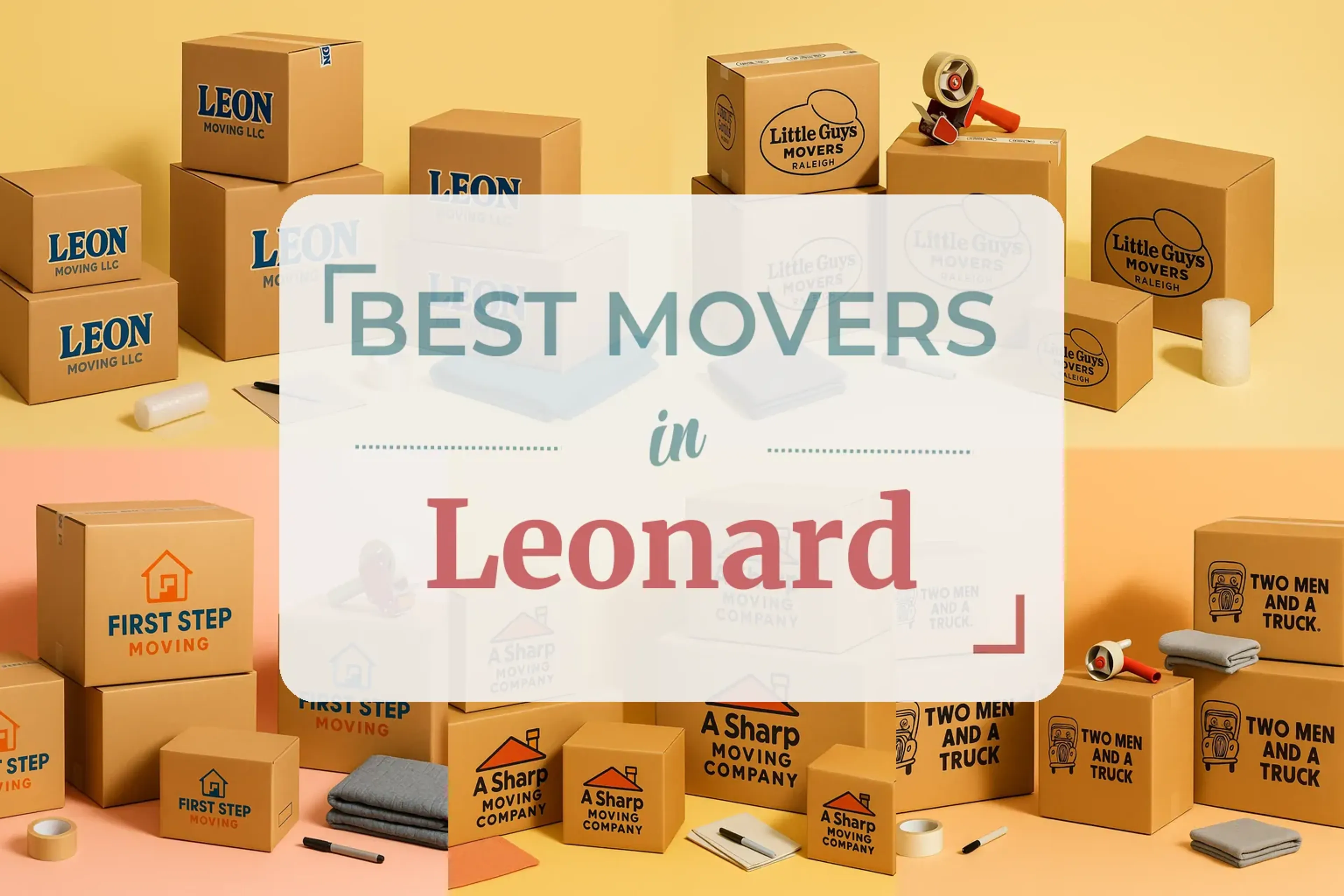 Side-by-side comparison of Leonard moving companies