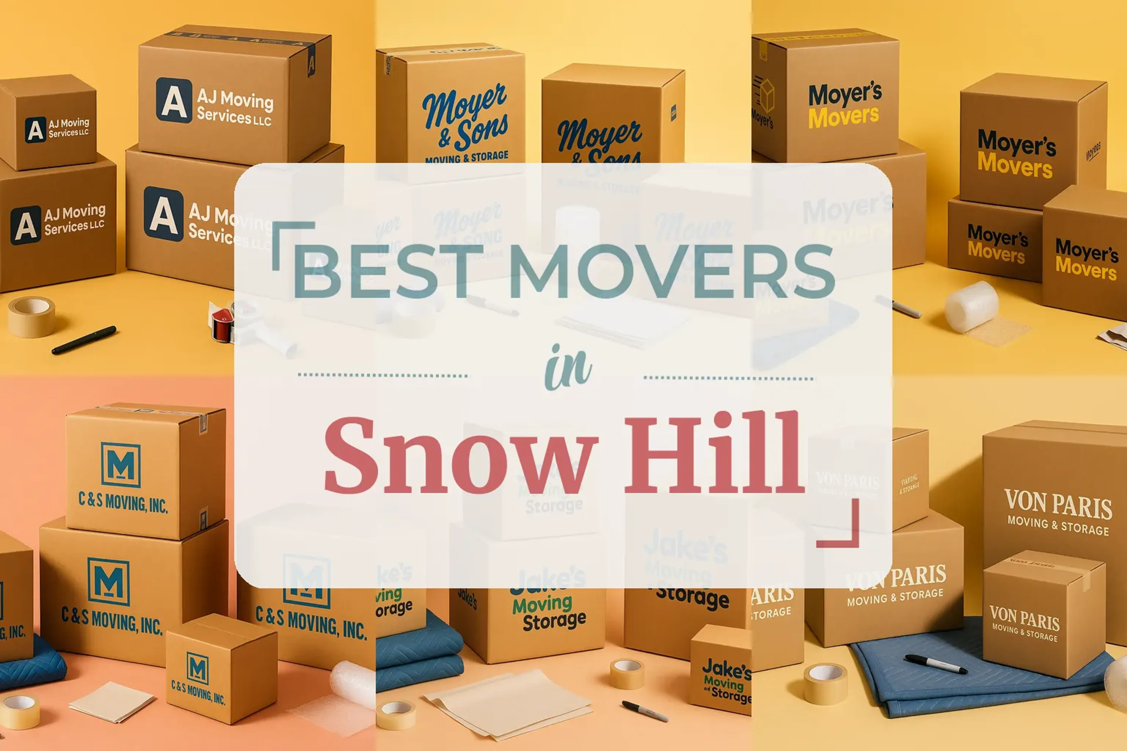 Side-by-side comparison of Snow Hill moving companies