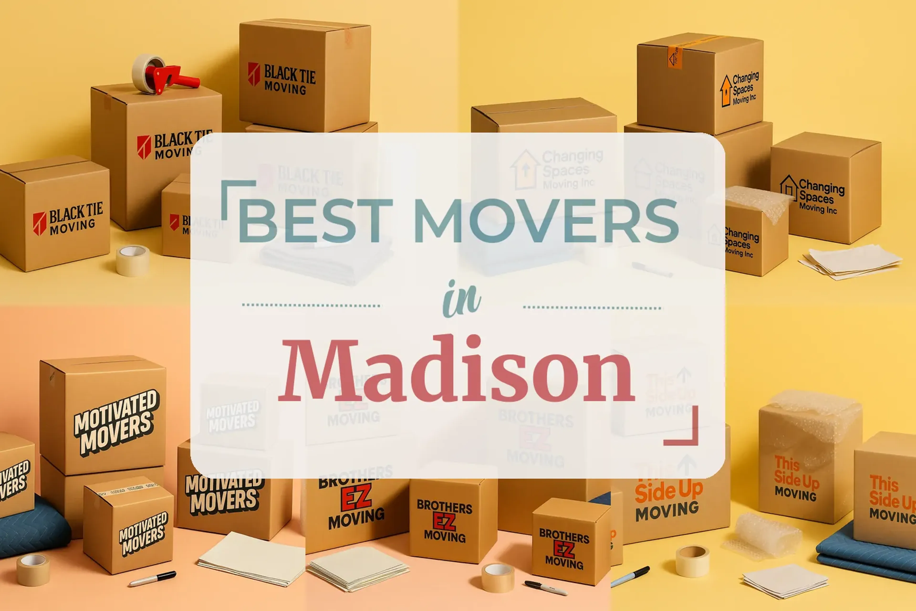Side-by-side comparison of Madison moving companies