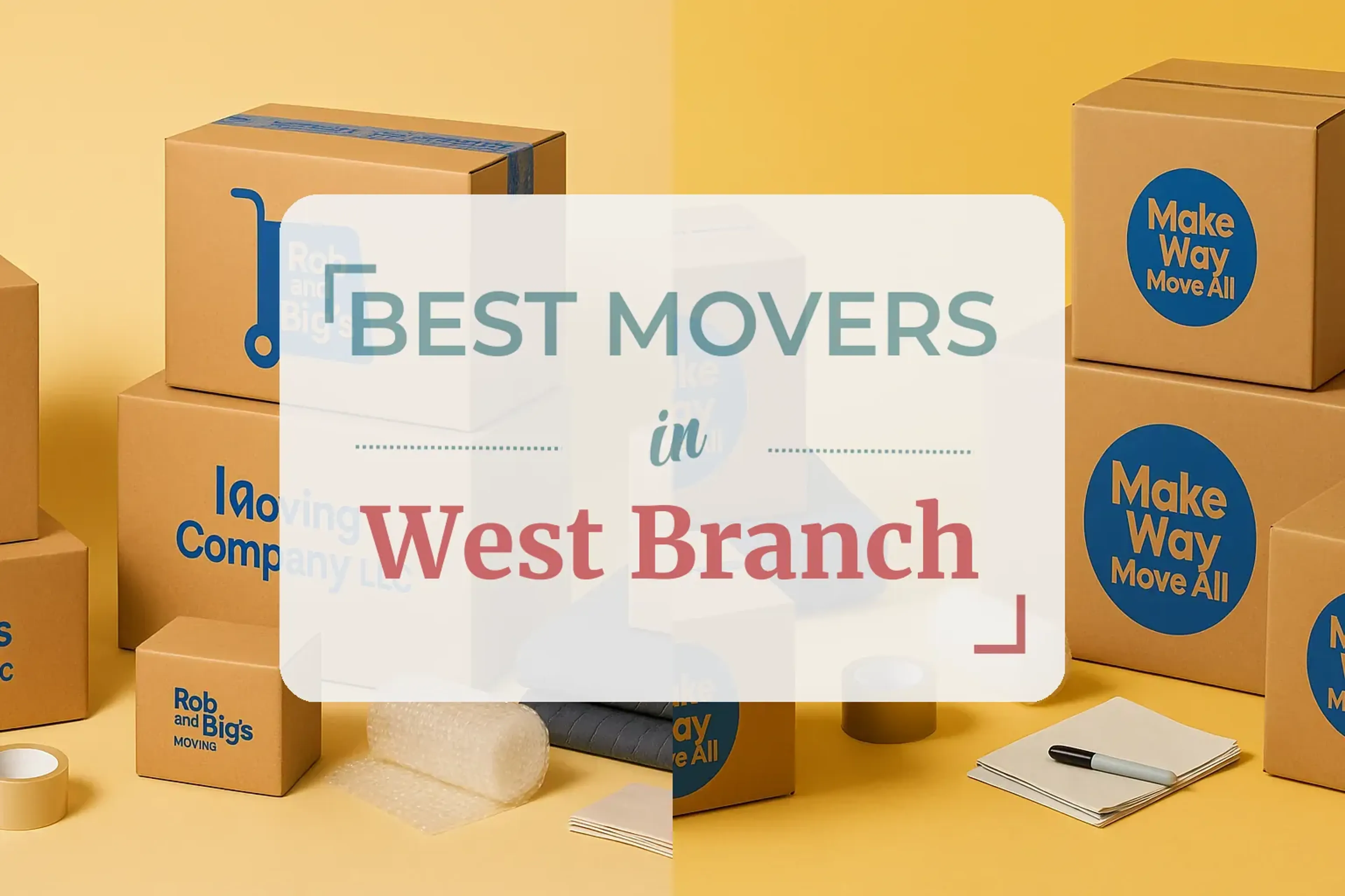 Side-by-side comparison of West Branch moving companies