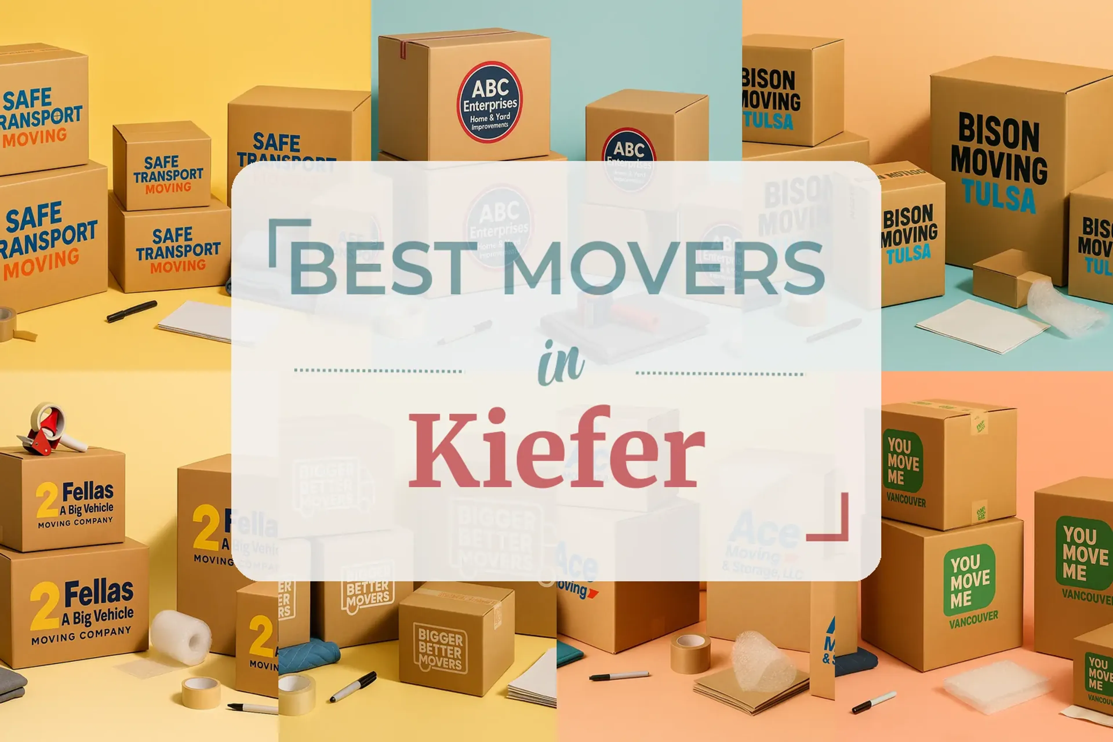 Side-by-side comparison of Kiefer moving companies