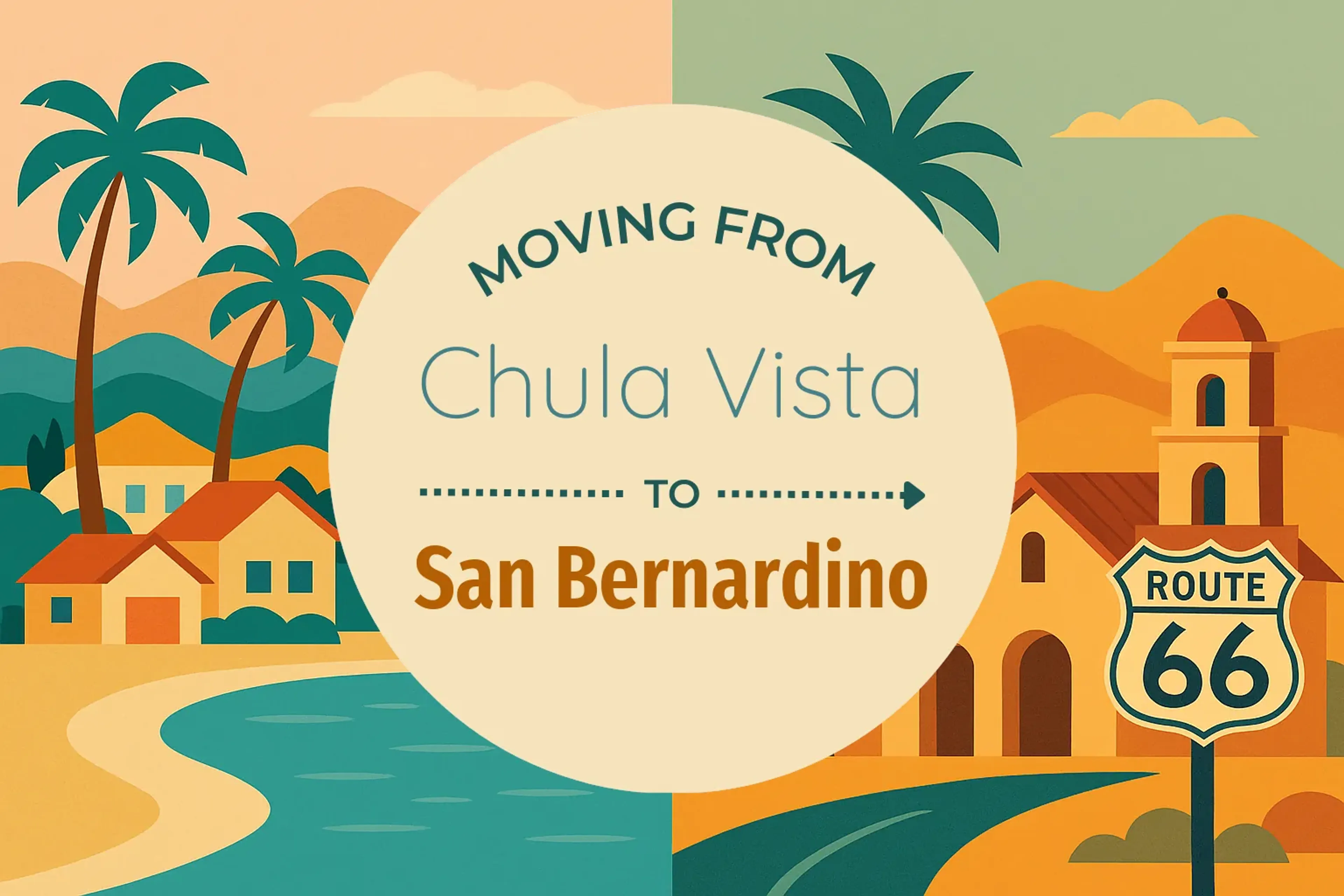 Side-by-side comparison of Chula Vista to San Bernardino moving companies