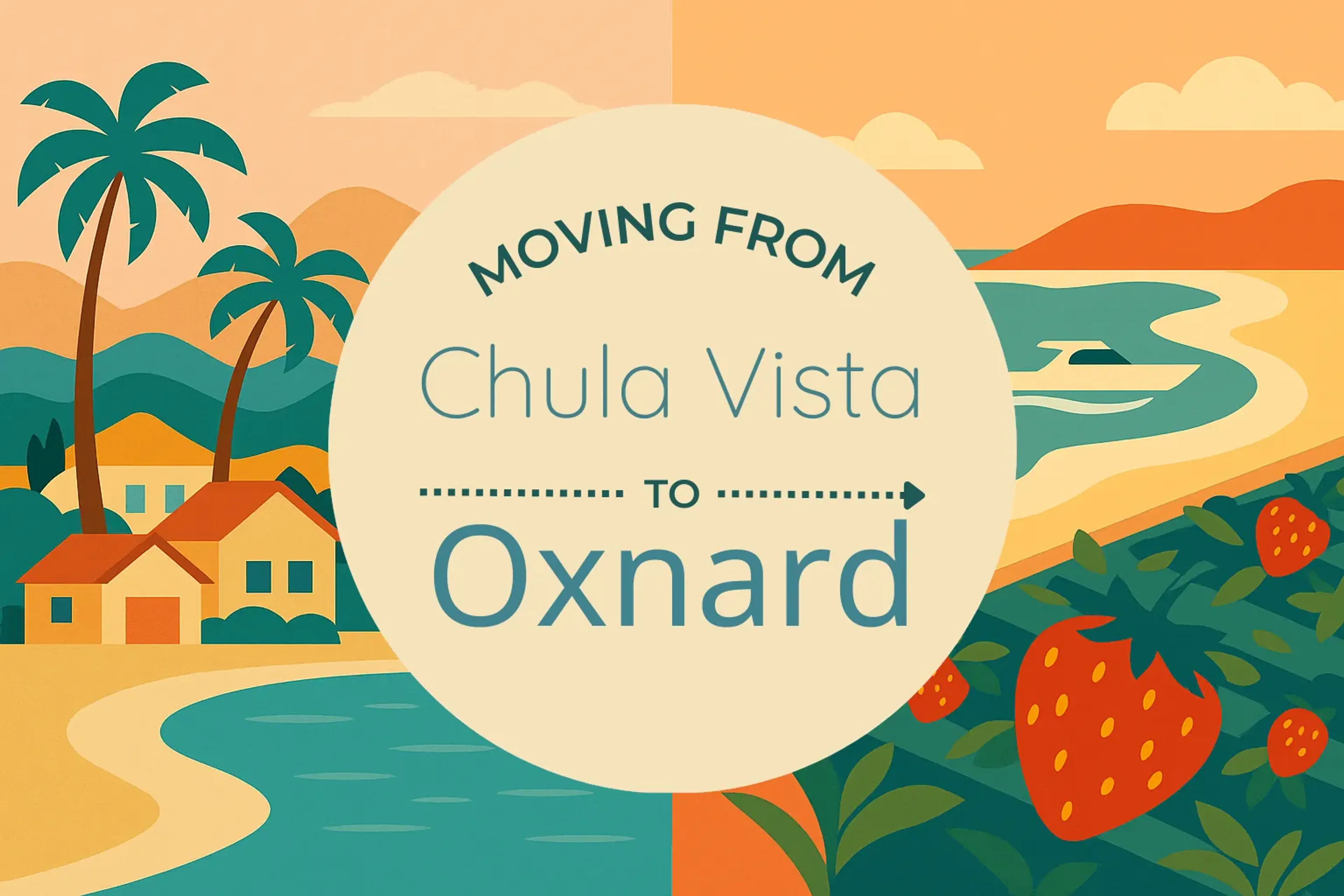 Side-by-side comparison of Chula Vista to Oxnard moving companies