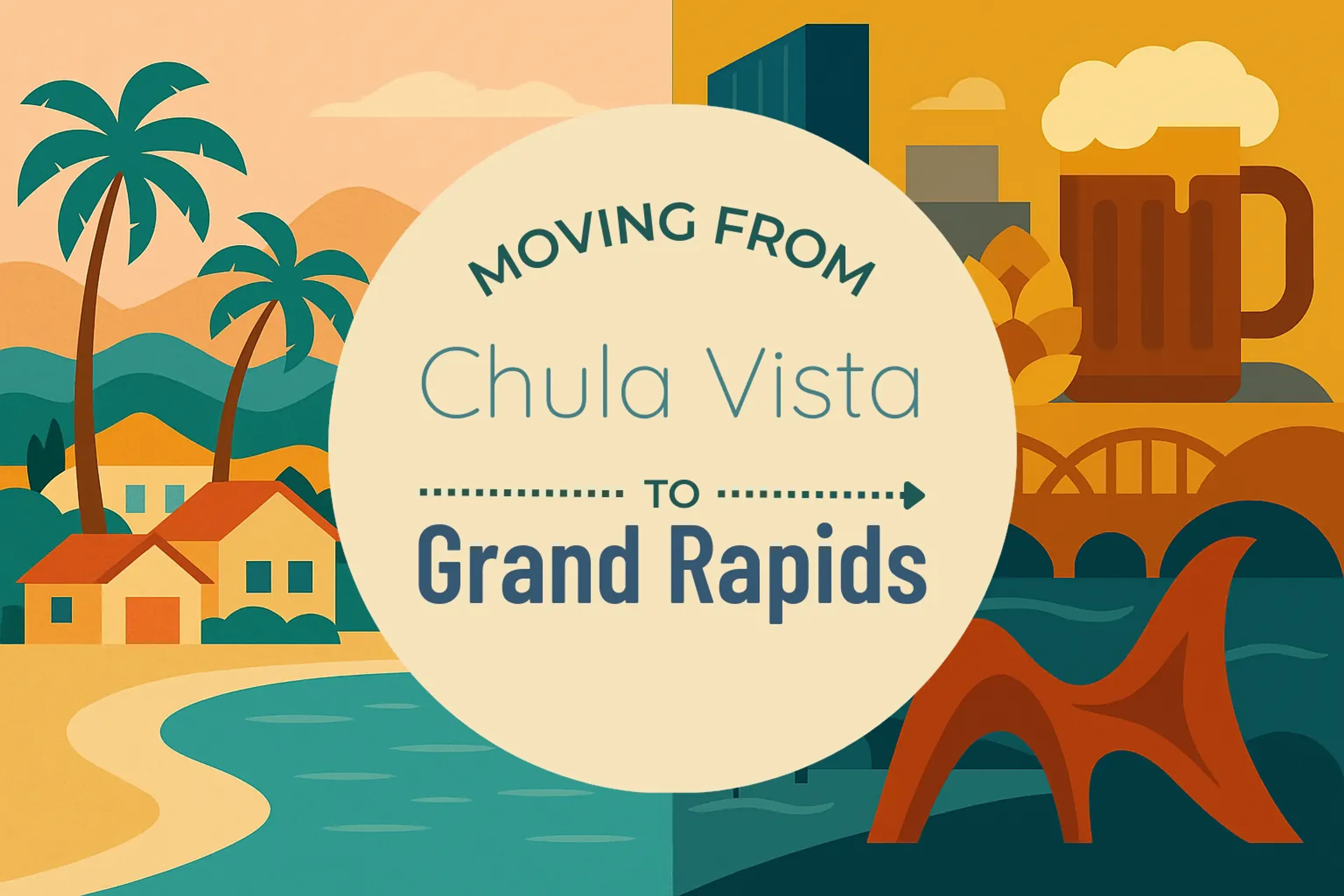 Side-by-side comparison of Chula Vista to Grand Rapids moving companies