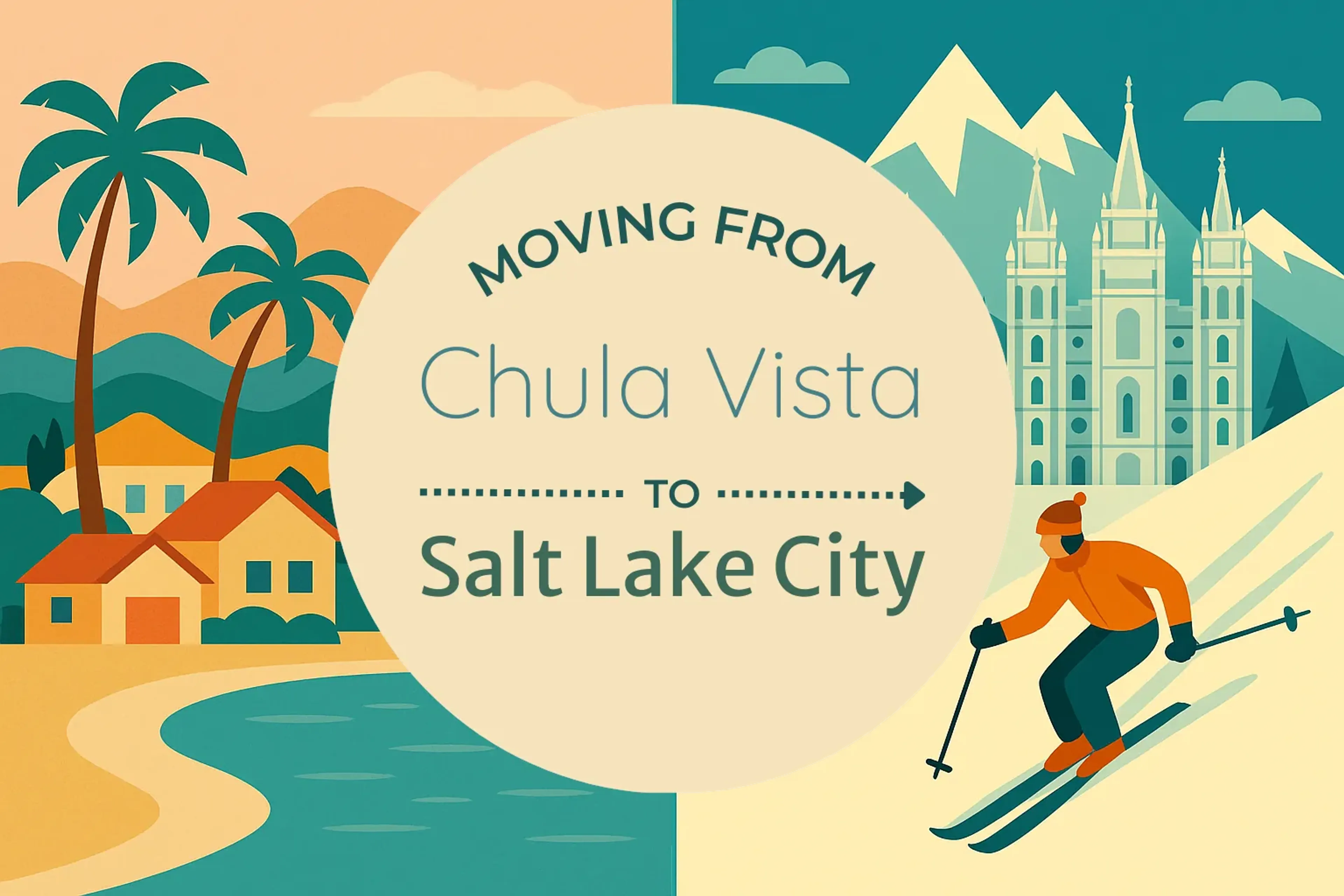 Side-by-side comparison of Chula Vista to Salt Lake City moving companies