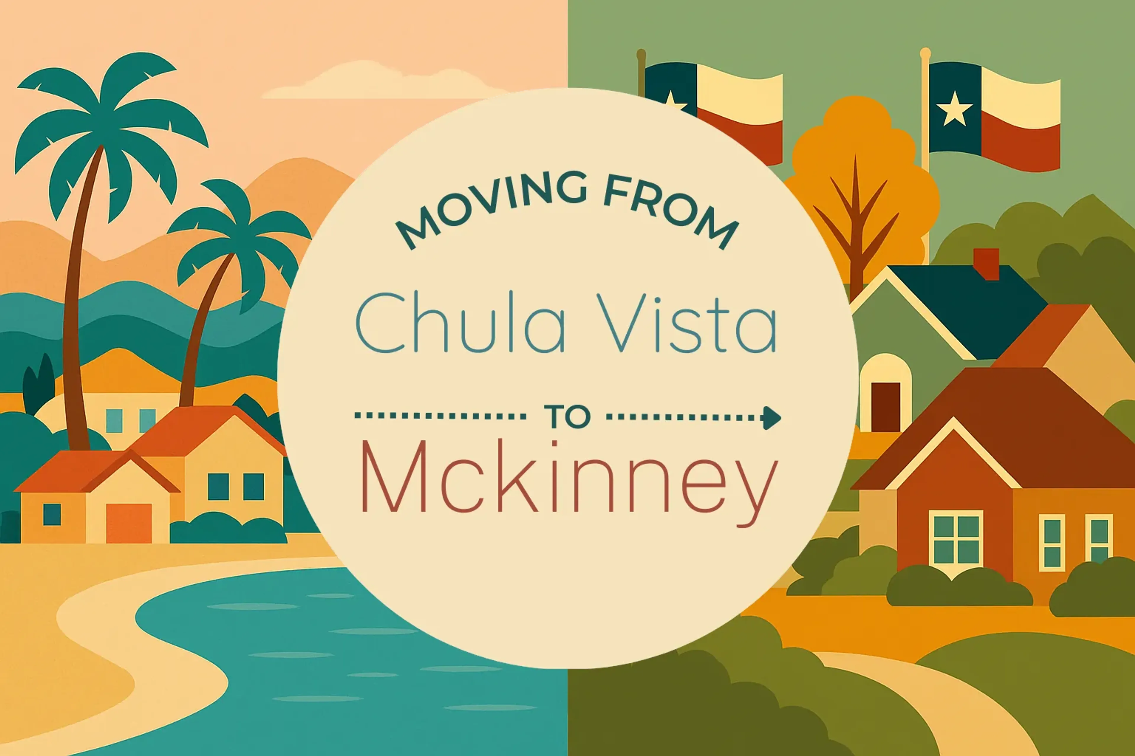 Side-by-side comparison of Chula Vista to Mckinney moving companies