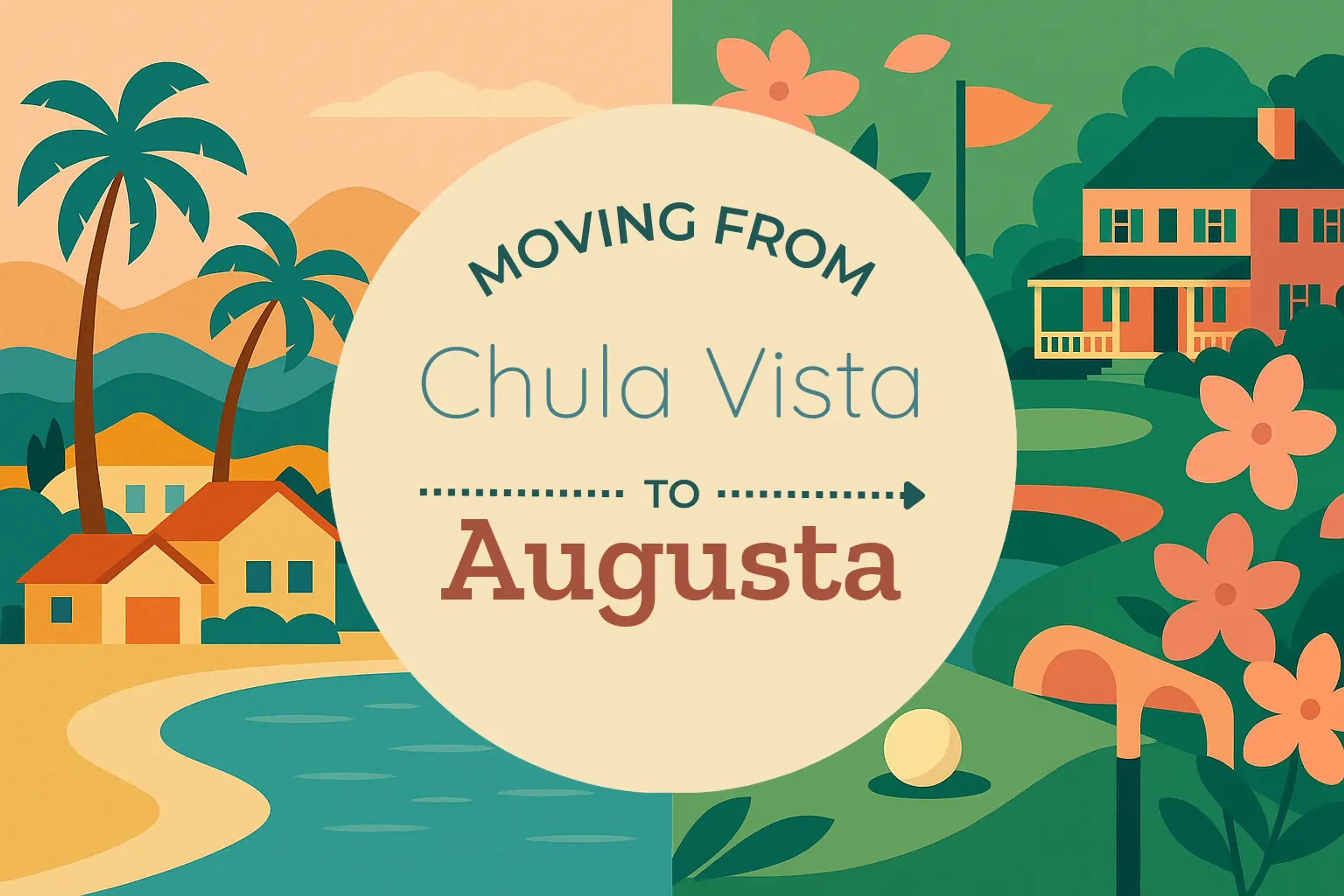 Side-by-side comparison of Chula Vista to Augusta moving companies