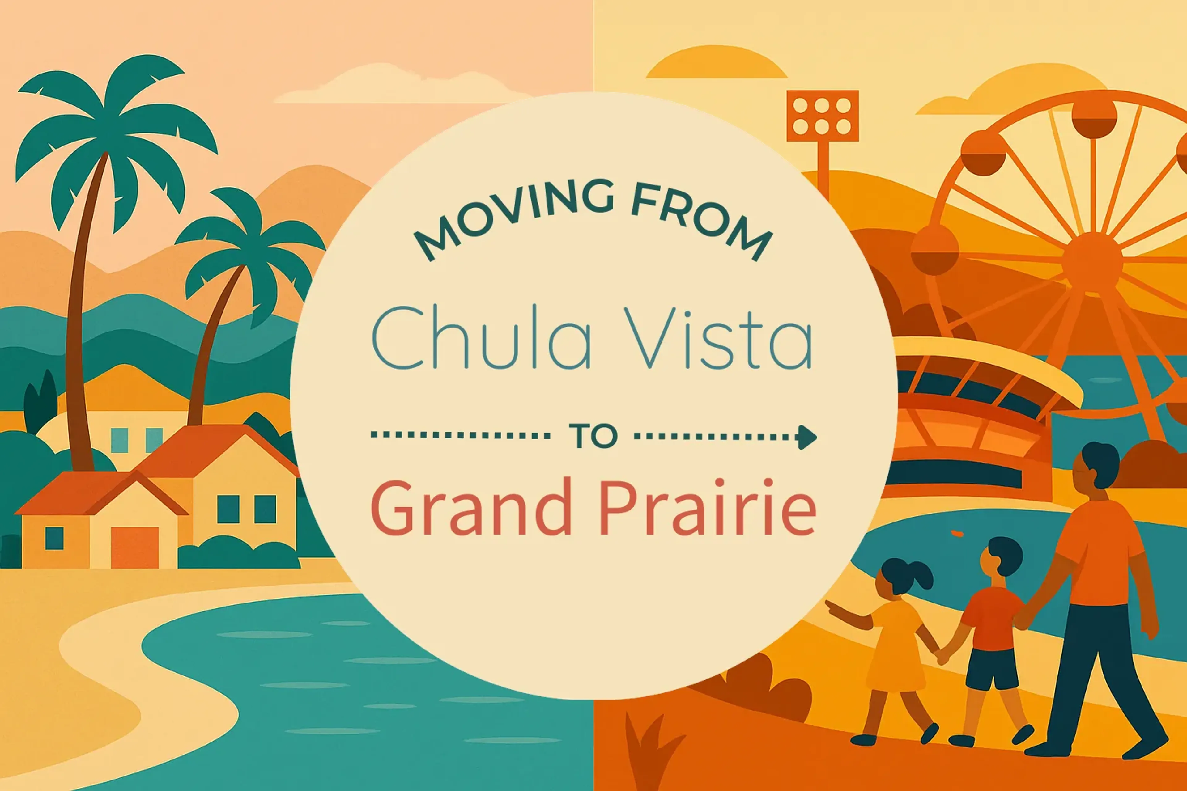 Side-by-side comparison of Chula Vista to Grand Prairie moving companies