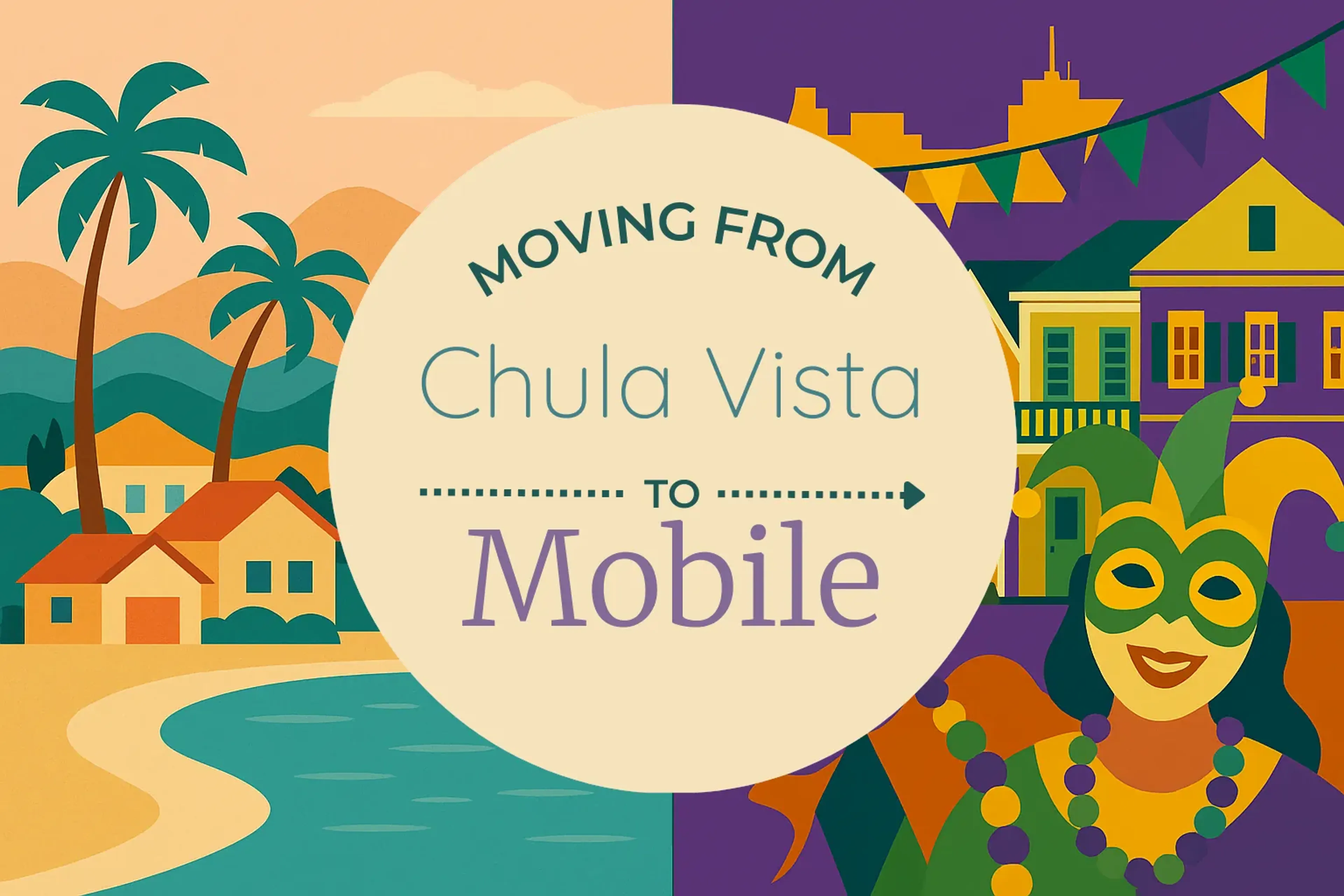 Side-by-side comparison of Chula Vista to Mobile moving companies