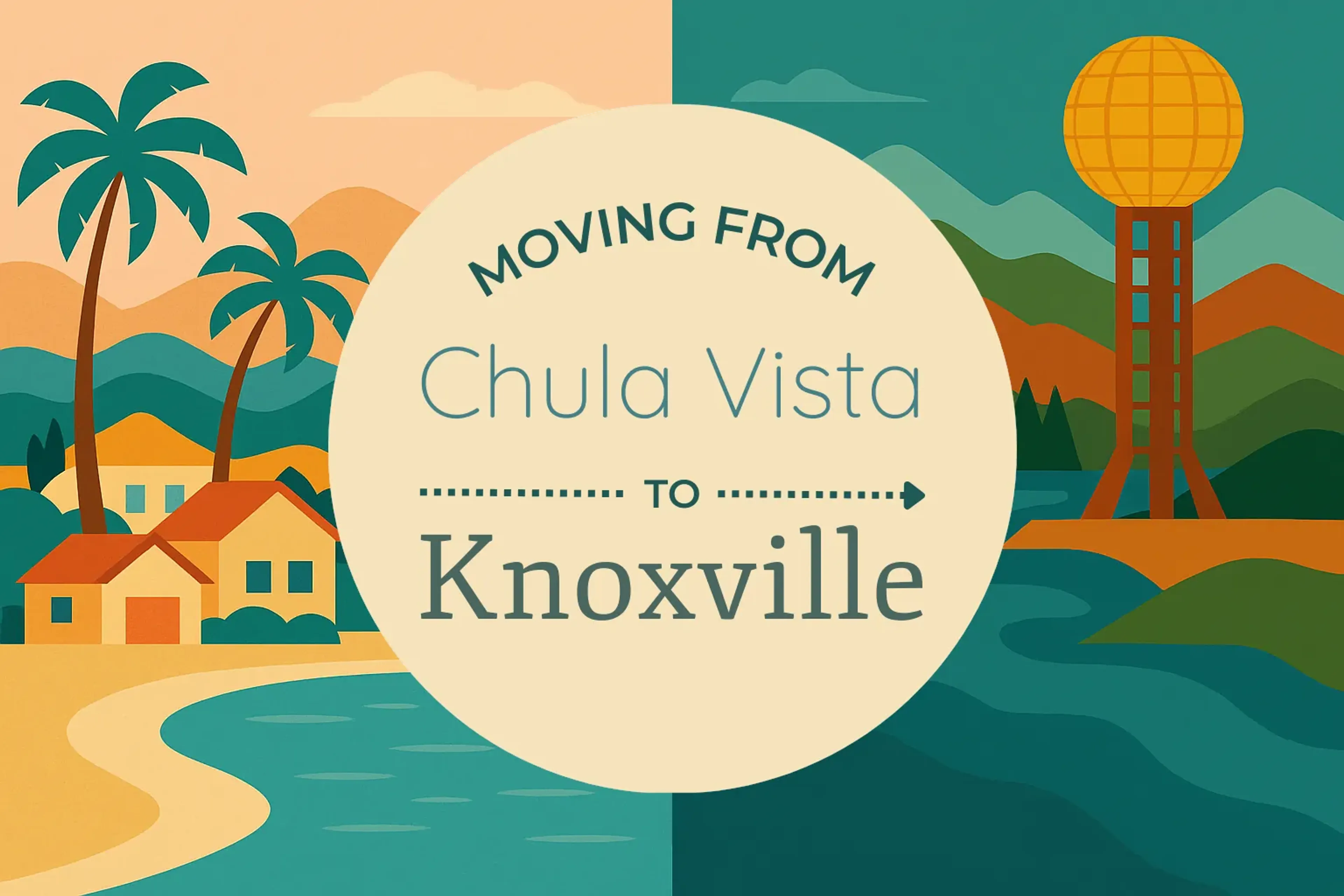 Side-by-side comparison of Chula Vista to Knoxville moving companies