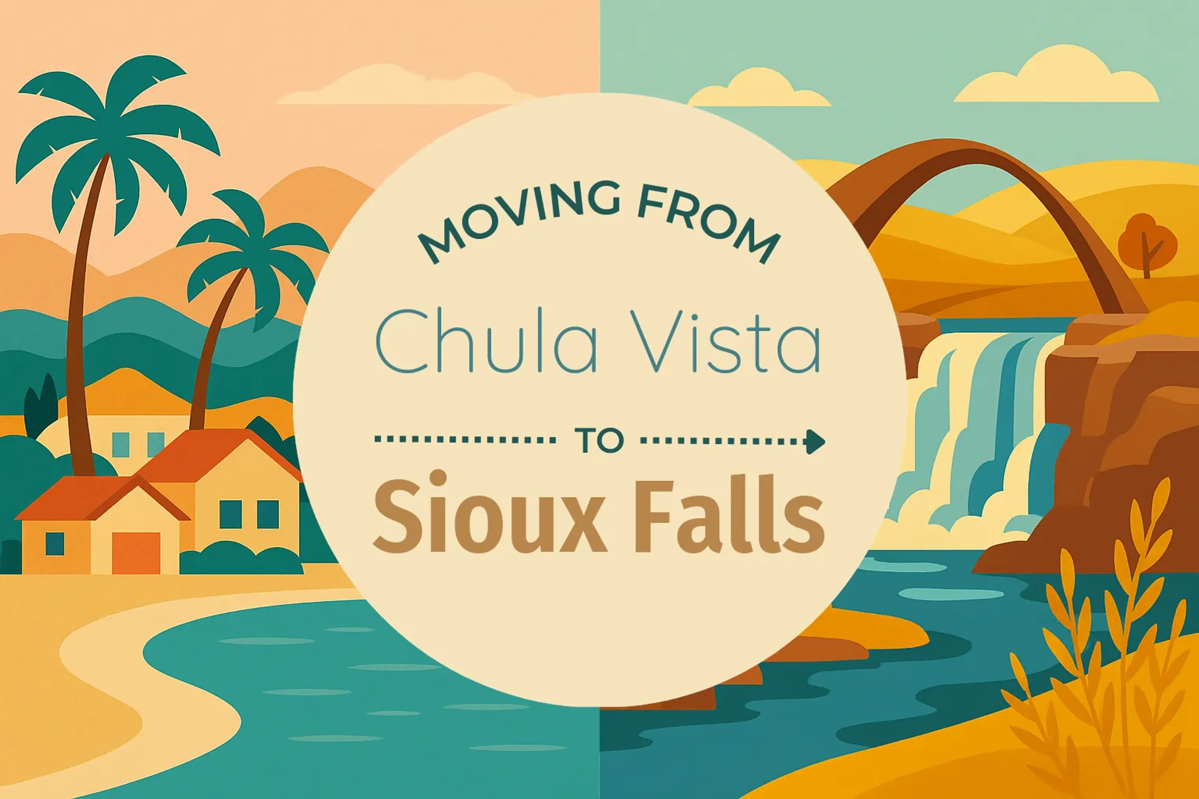 Side-by-side comparison of Chula Vista to Sioux Falls moving companies