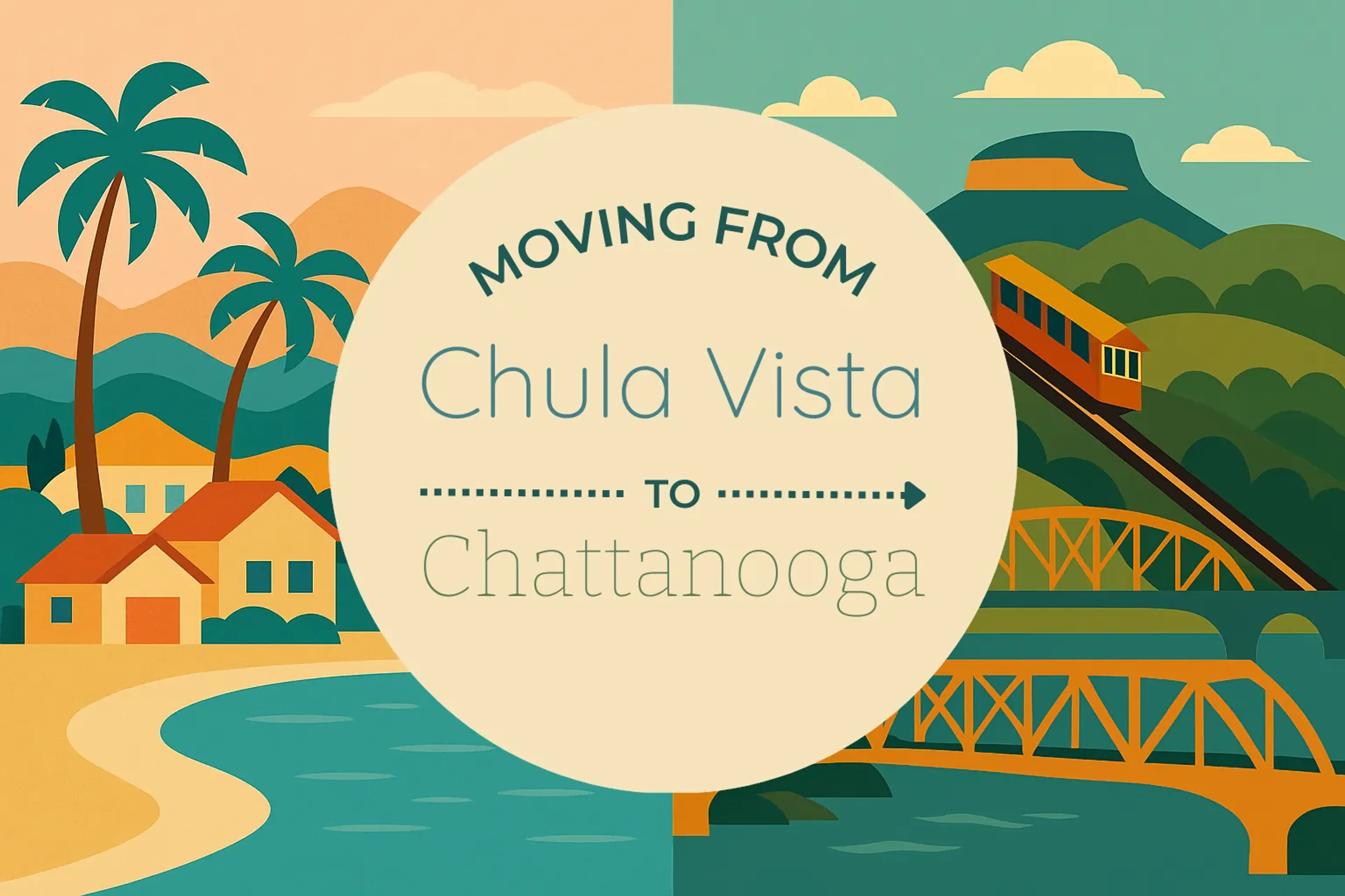 Side-by-side comparison of Chula Vista to Chattanooga moving companies