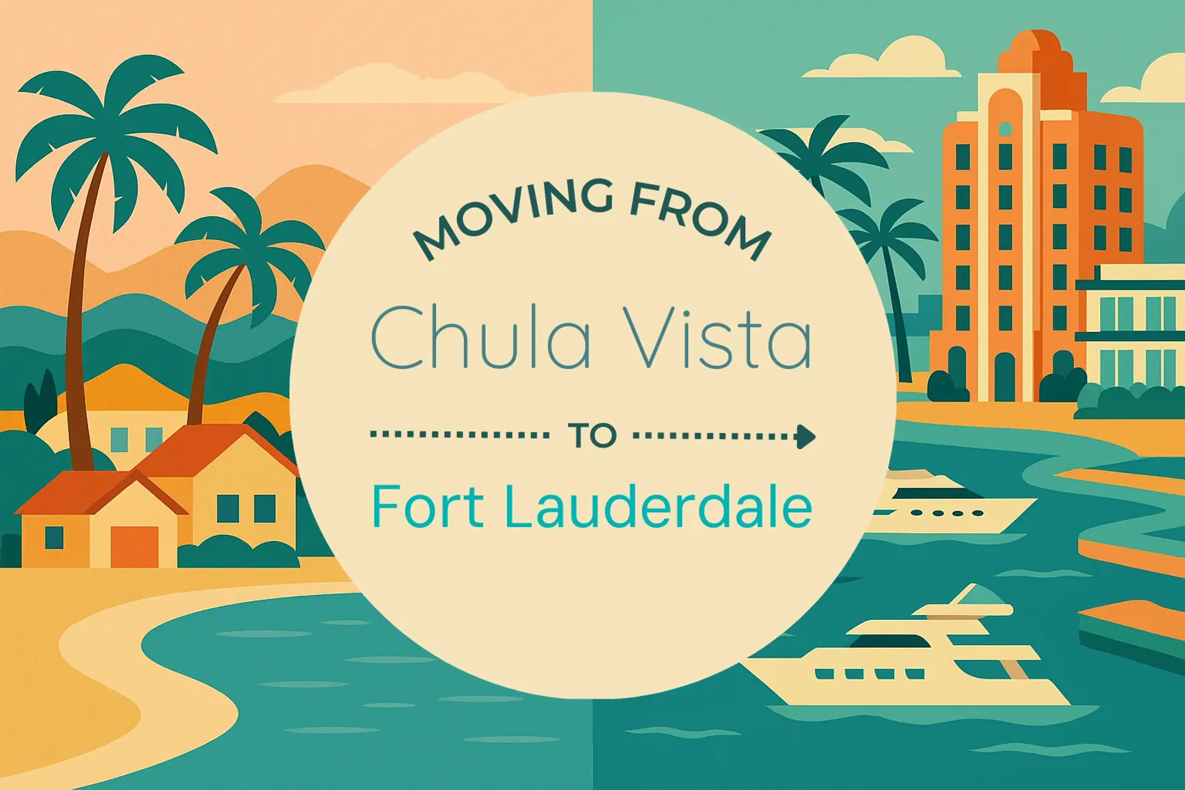 Side-by-side comparison of Chula Vista to Fort Lauderdale moving companies