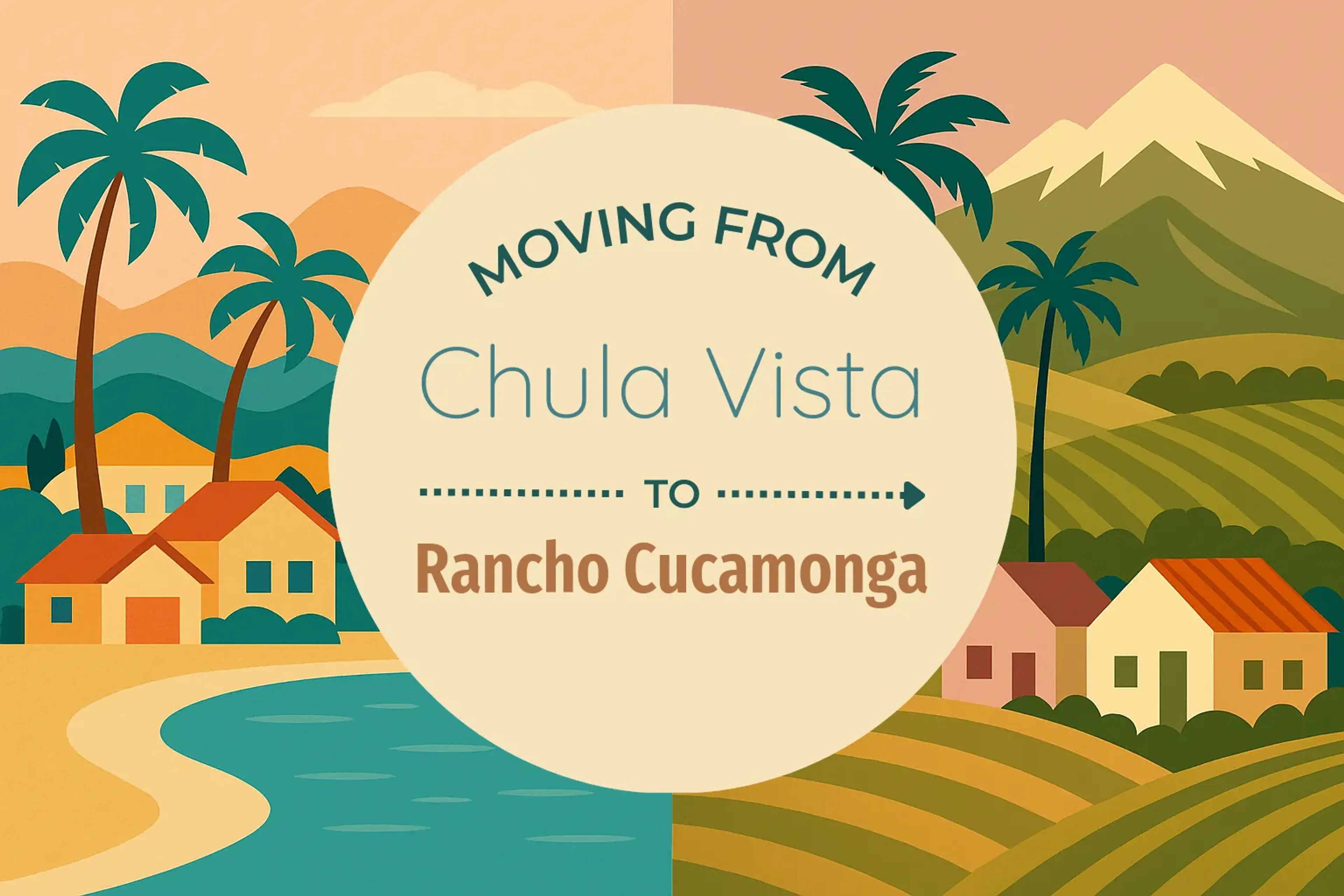 Side-by-side comparison of Chula Vista to Rancho Cucamonga moving companies