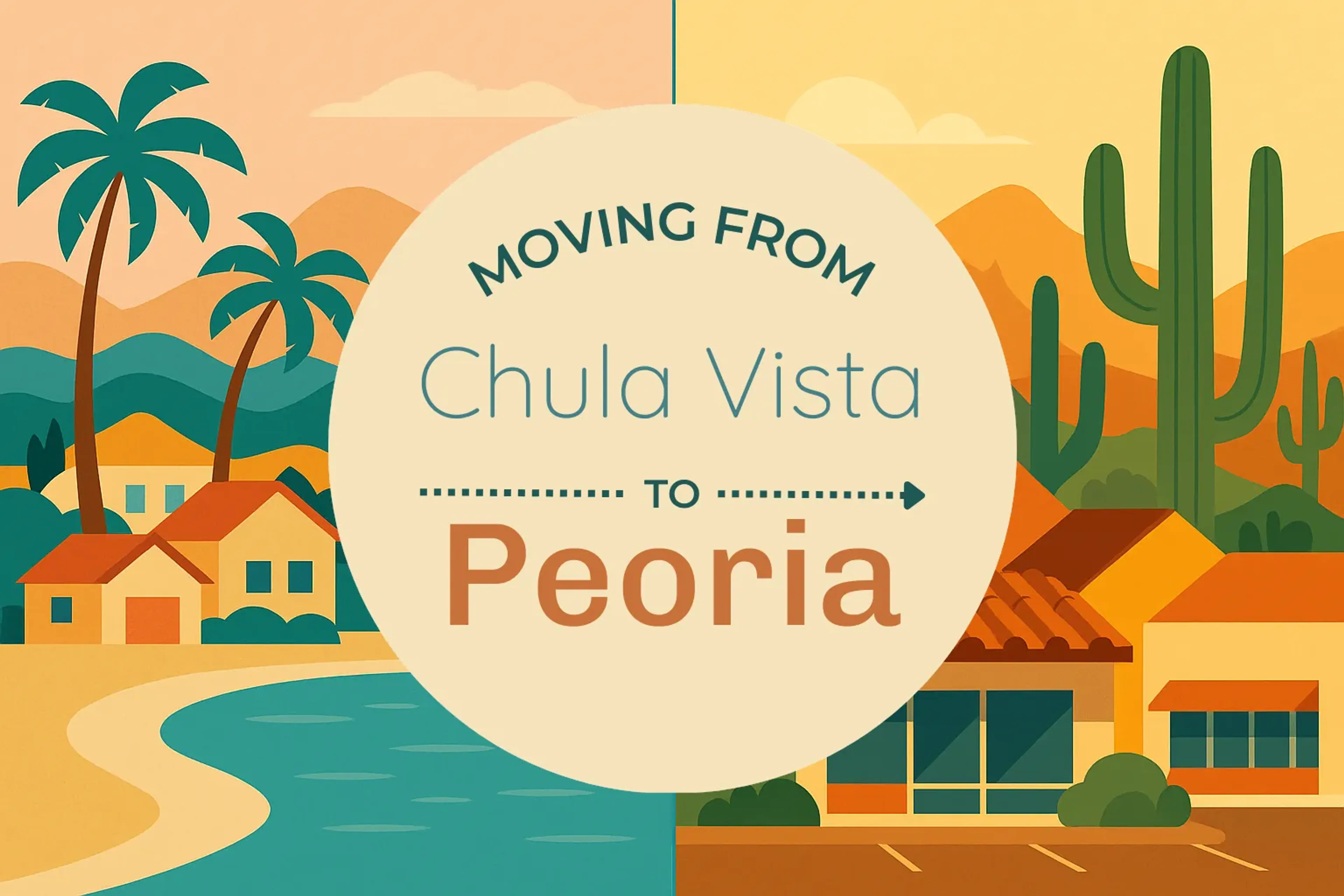 Side-by-side comparison of Chula Vista to Peoria moving companies