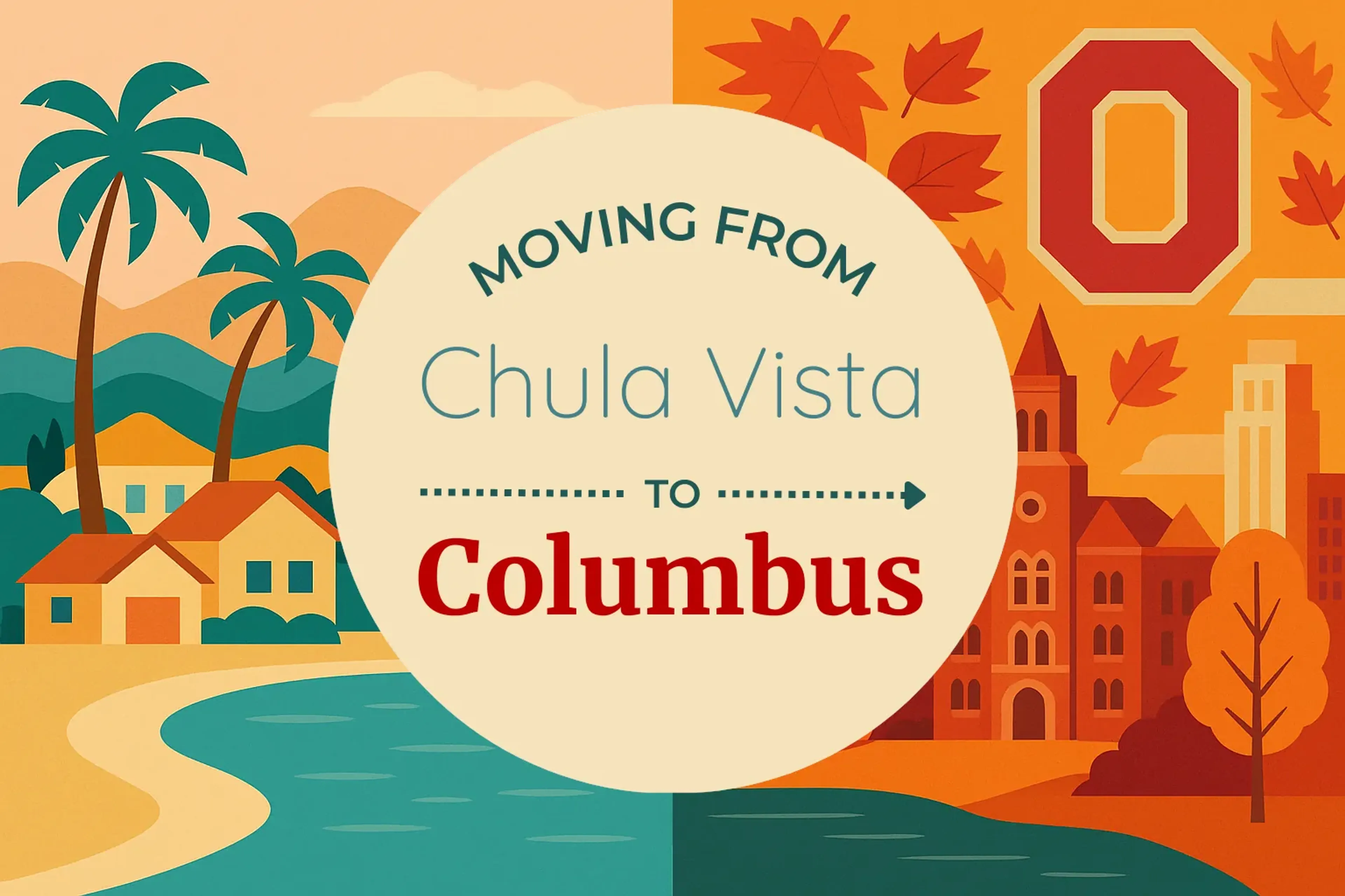 Side-by-side comparison of Chula Vista to Columbus moving companies