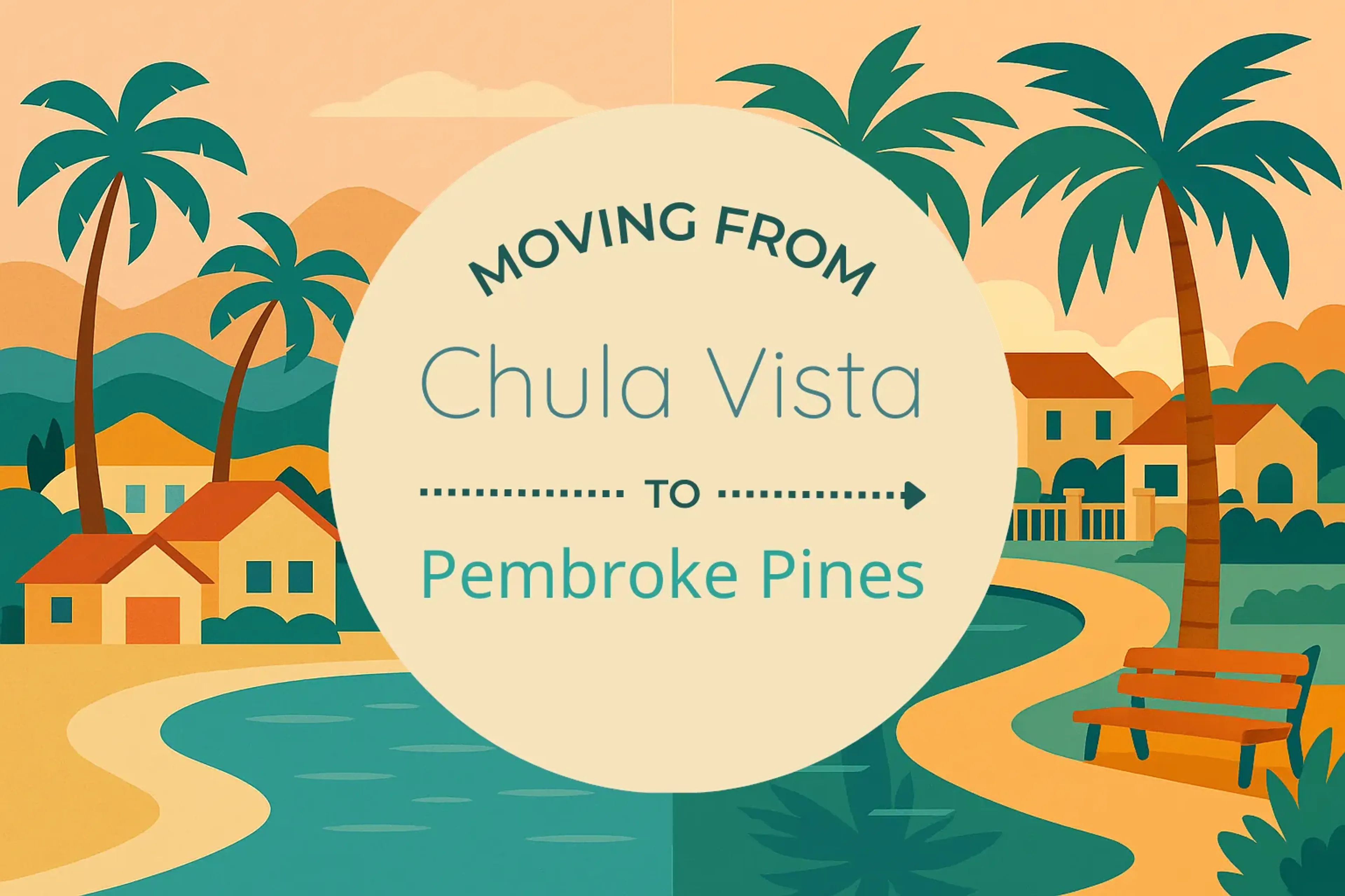 Side-by-side comparison of Chula Vista to Pembroke Pines moving companies