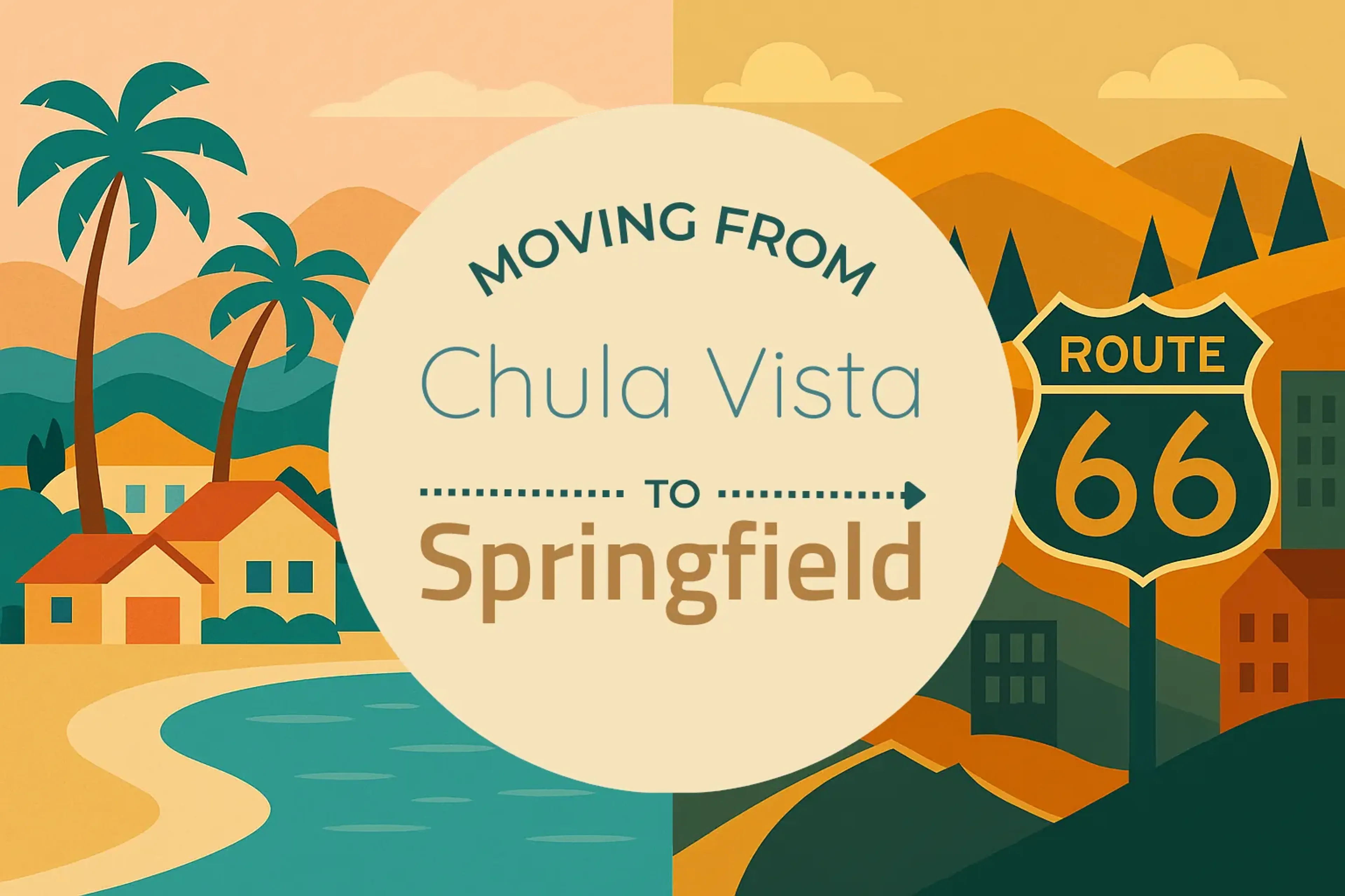 Side-by-side comparison of Chula Vista to Springfield moving companies