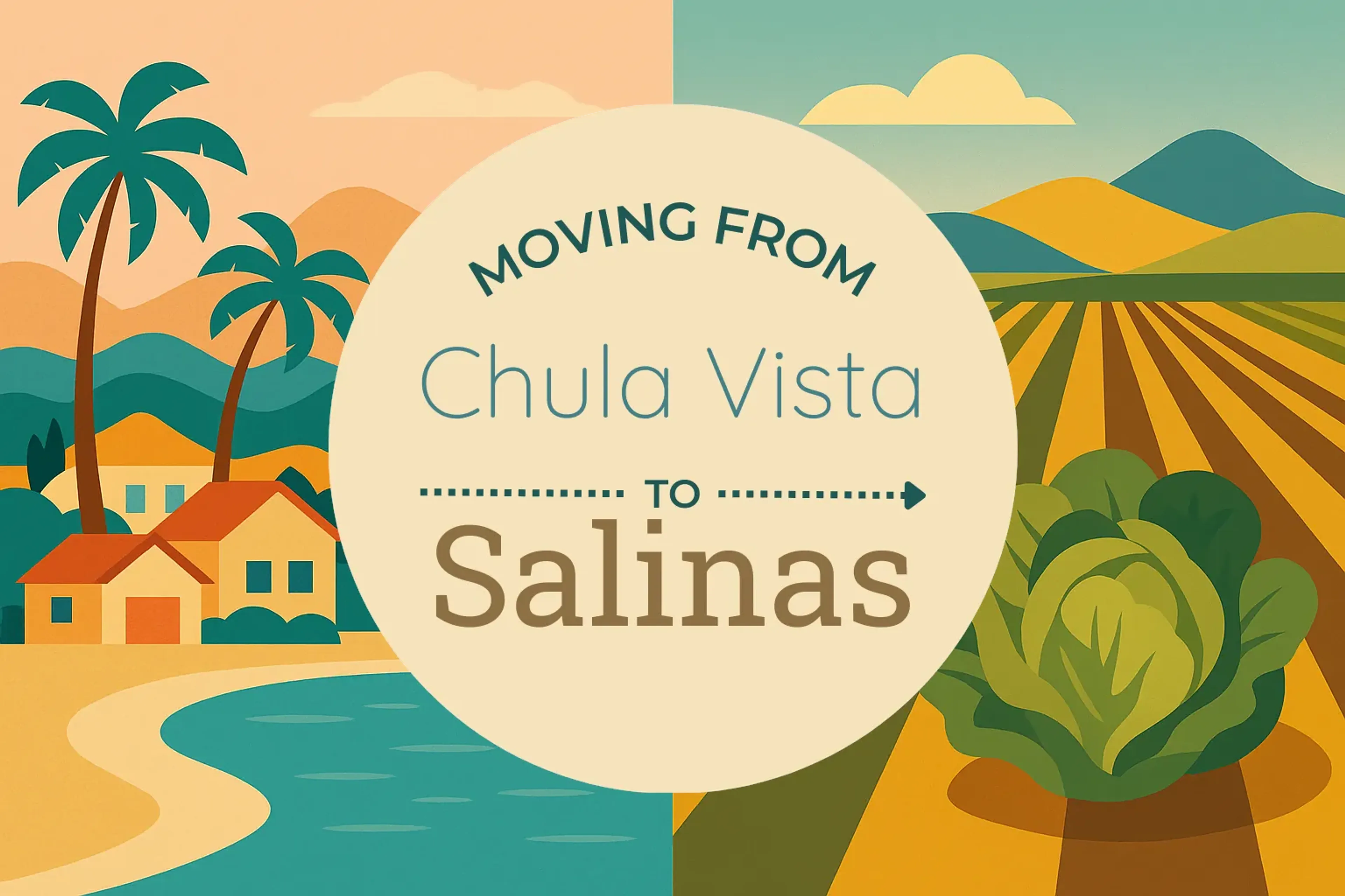 Side-by-side comparison of Chula Vista to Salinas moving companies
