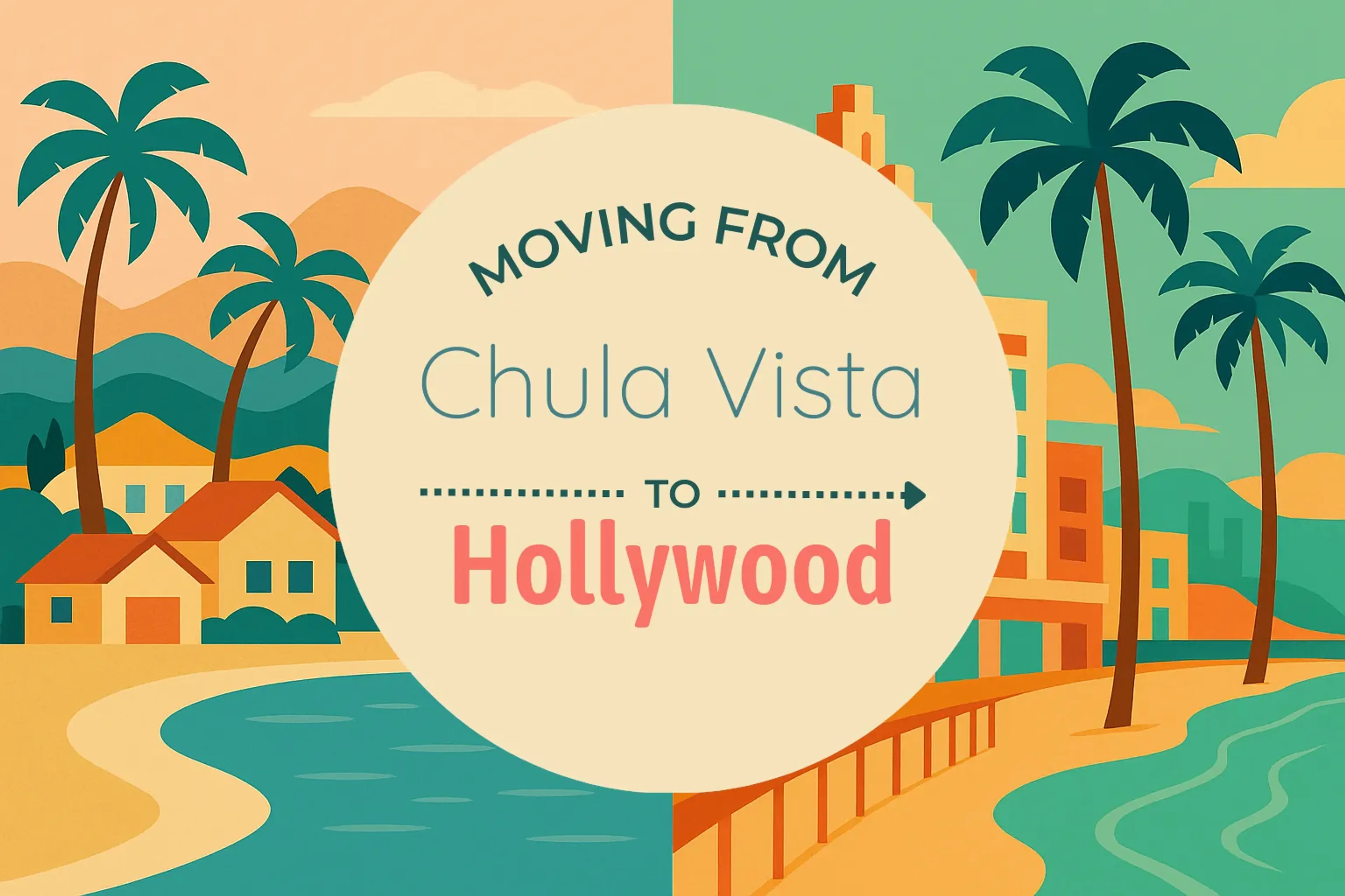 Side-by-side comparison of Chula Vista to Hollywood moving companies