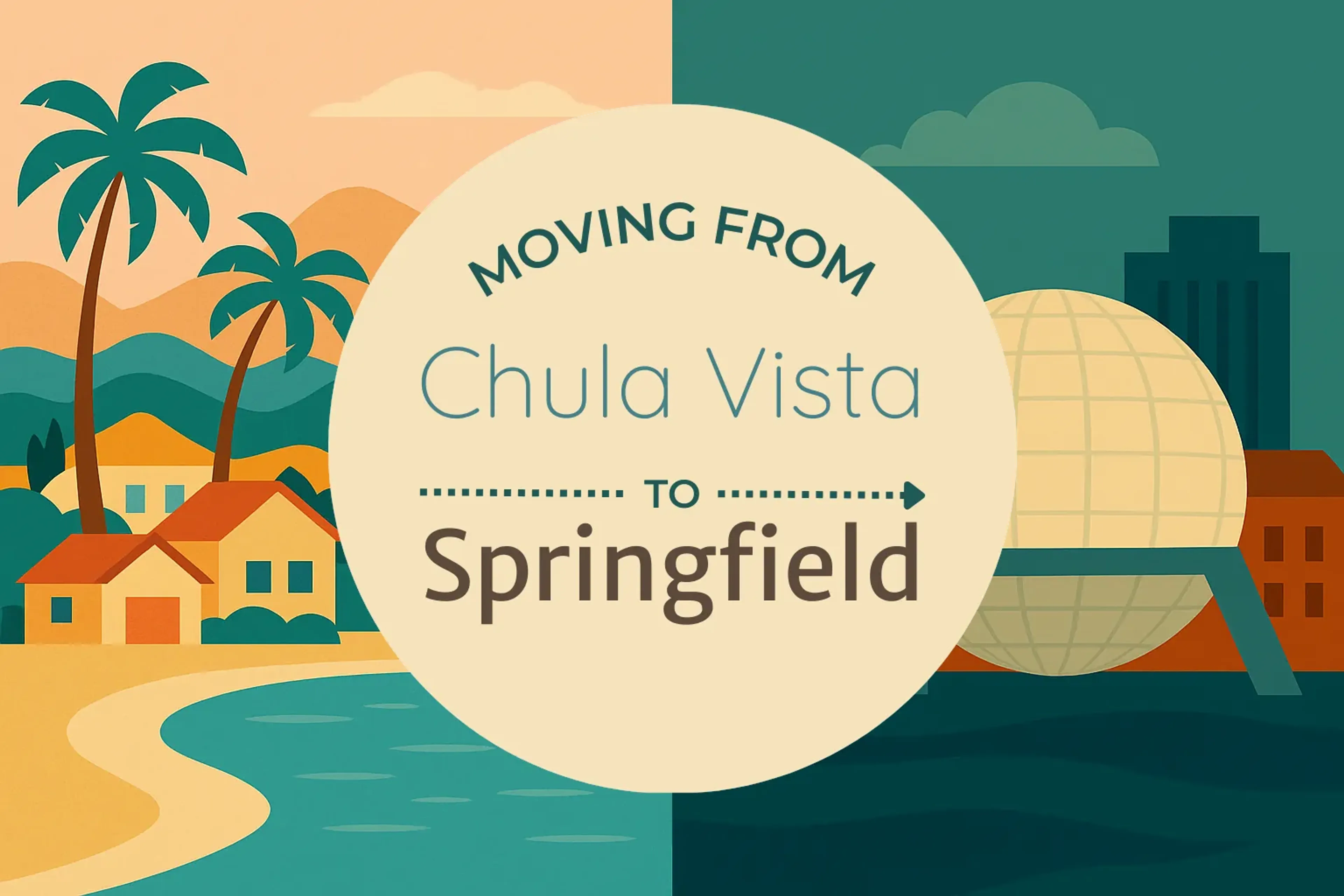 Side-by-side comparison of Chula Vista to Springfield moving companies