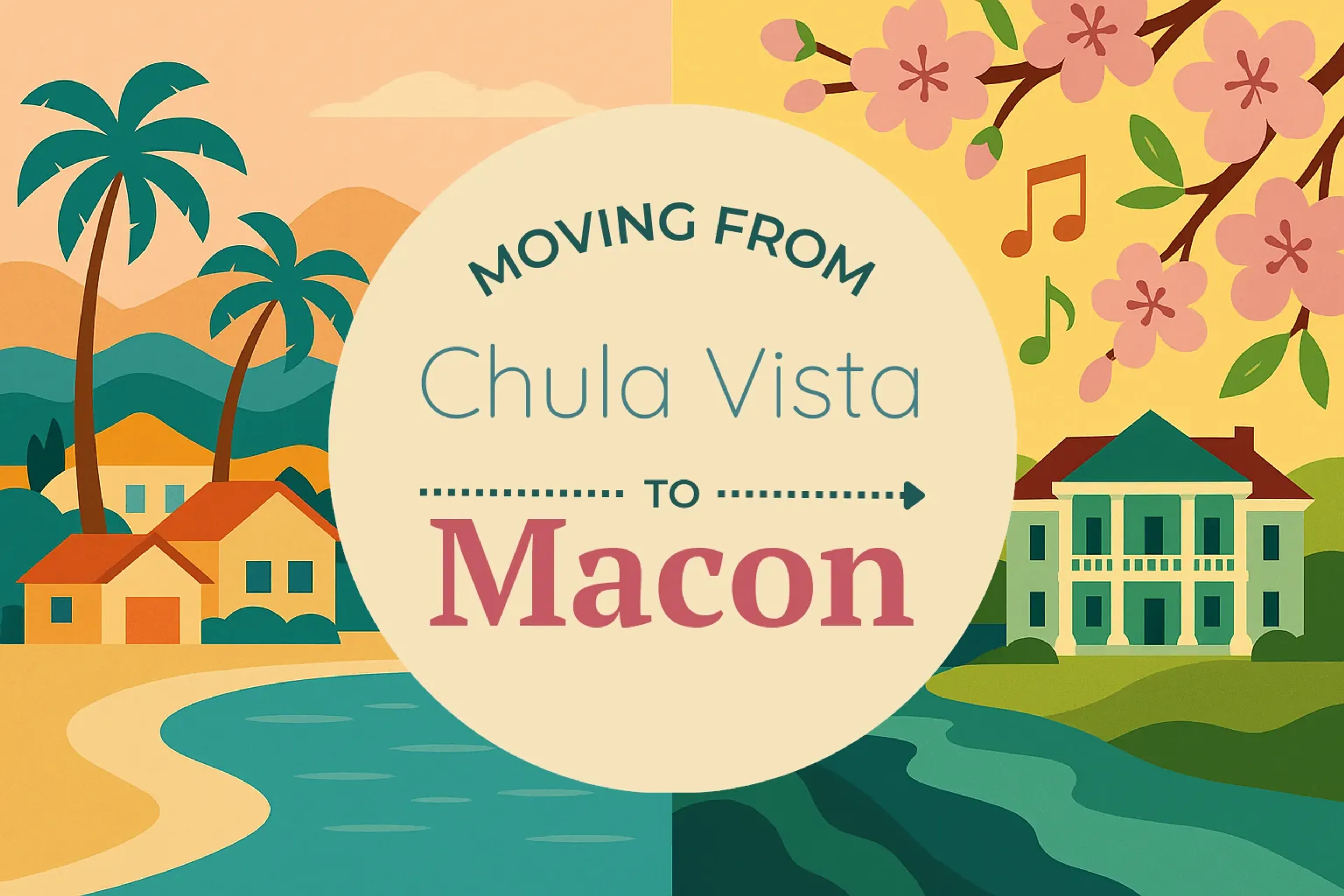 Side-by-side comparison of Chula Vista to Macon moving companies