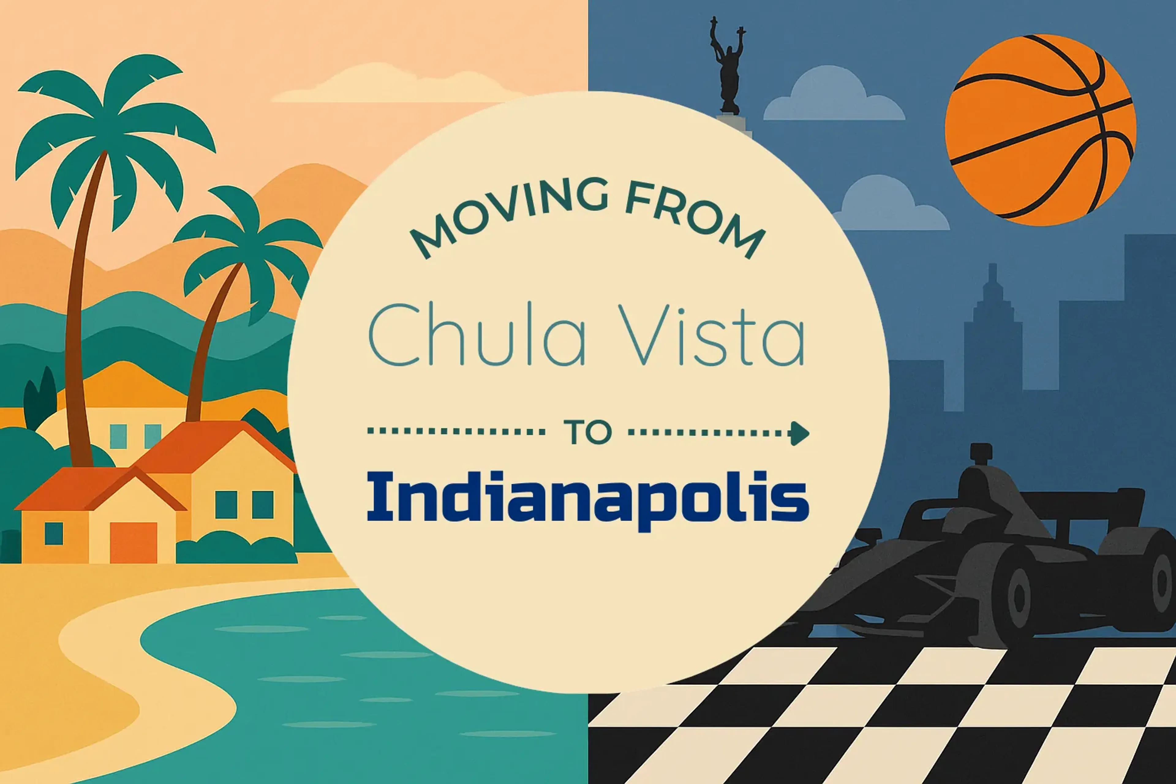 Side-by-side comparison of Chula Vista to Indianapolis moving companies