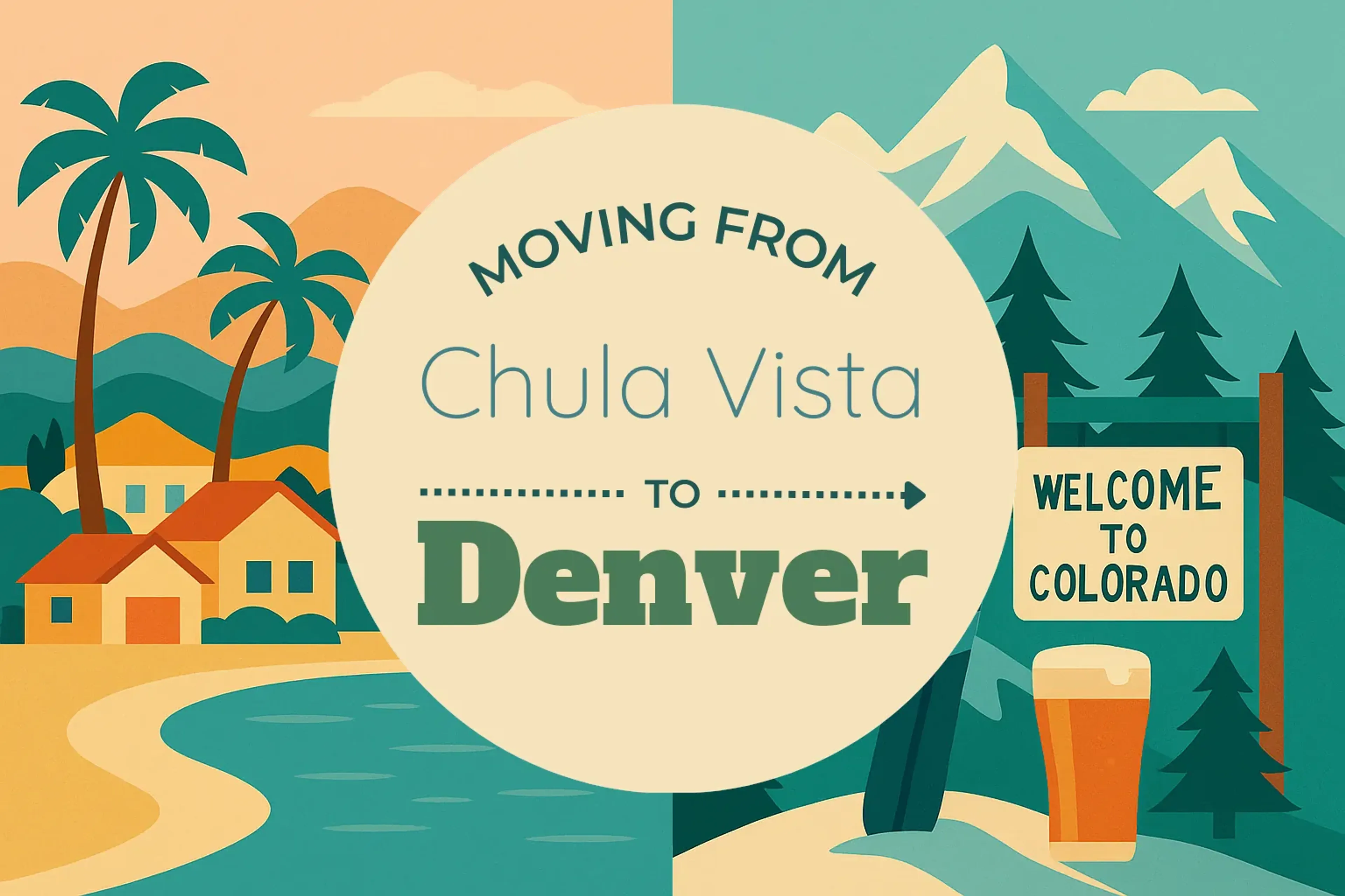 Side-by-side comparison of Chula Vista to Denver moving companies